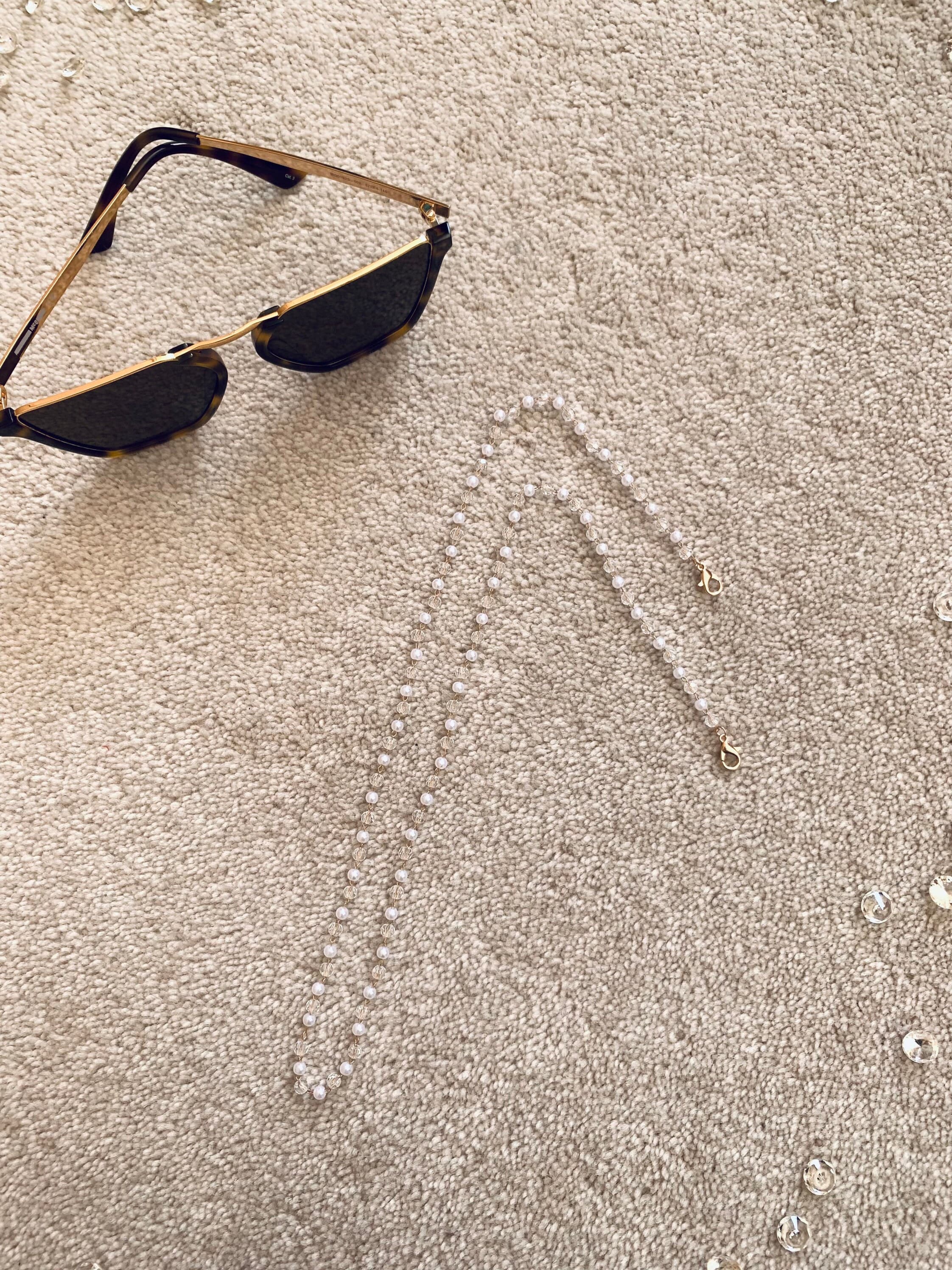 Pearl Face Mask Lanyard: Beaded Glasses Chain, Sunglasses Holder - image 4