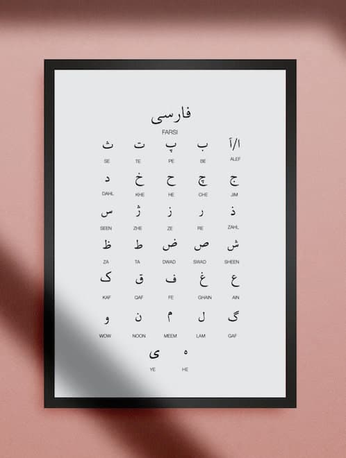 Farsi Alphabet Poster, Persian Language Learning Art (Digital Download) - image 4