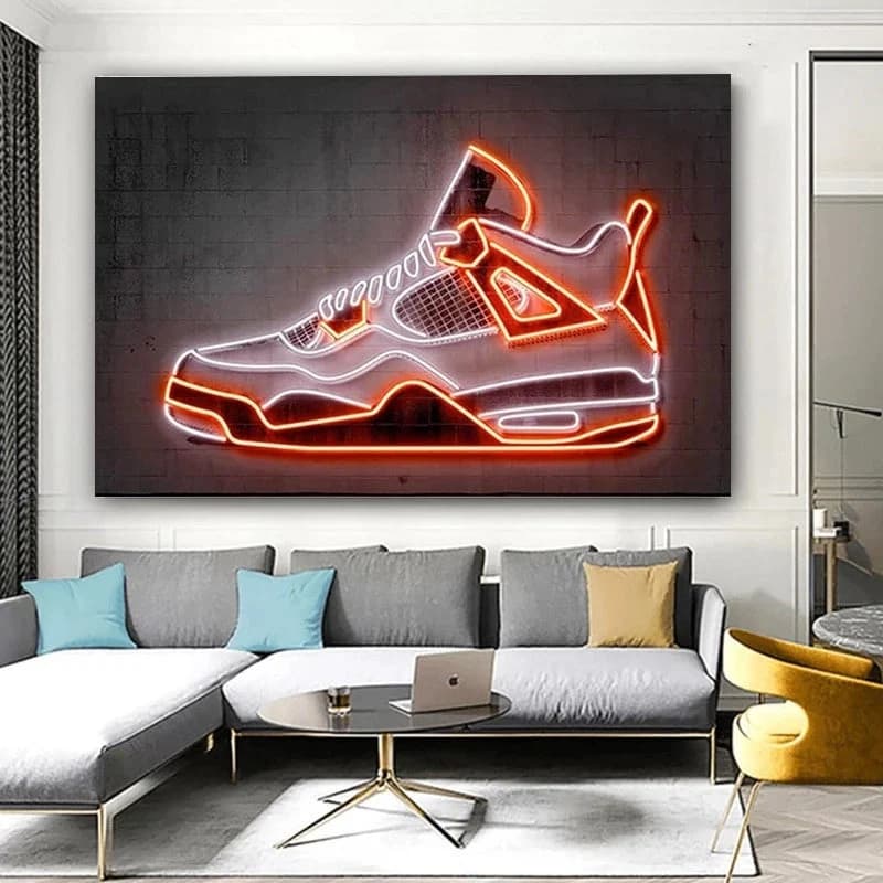Michael Jordan FRAMED Canvas Wall Art - Choose Size (Ready To Hang) Hypebeast Decor Wall Art Canvas Print