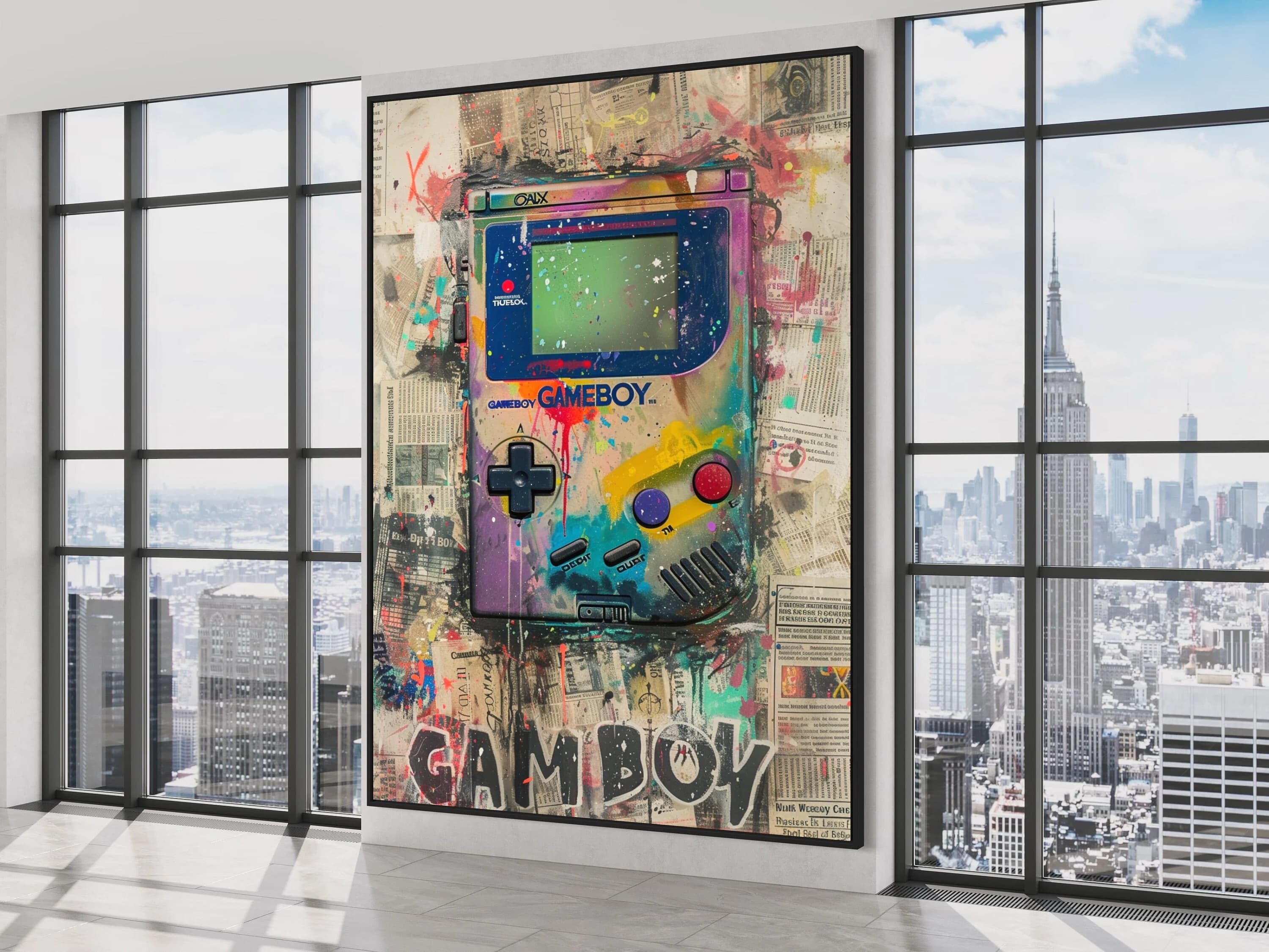 Gaming Prints | Games Room Wall Art Decor | Gifts For Gamer | Graffiti Wall Art | Gaming Room Wall Decor | Poster Sci Fi Decor