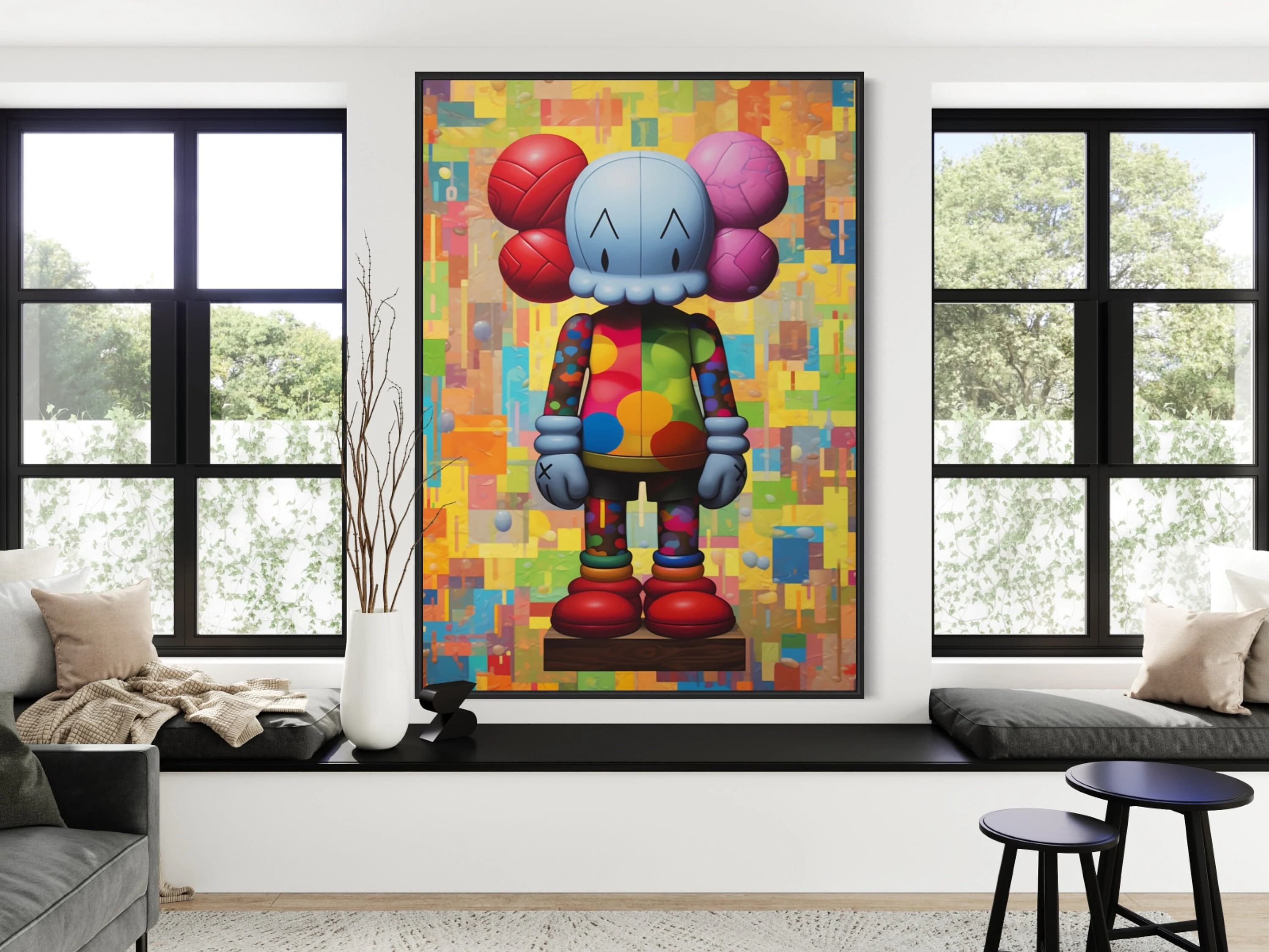 Kaws Wall Print | Kaws Poster | Luxury Fashion | Hypebeast Decor | Kaws Figure Kaws Print Kaw Wall Art | Hypebeast Decor Poster Sneakerhead