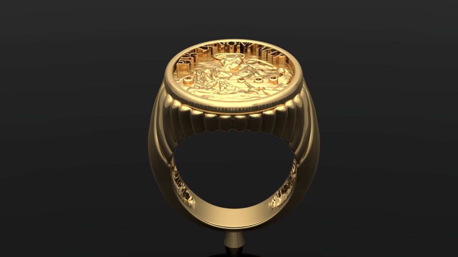 Personalized Bishop Ring,Pope Pivs IX,Fisherman Ring,925 sterling silver Pope's Ring,Signet Ring,Christmas ring,Apostle name ring chevalière - image 4