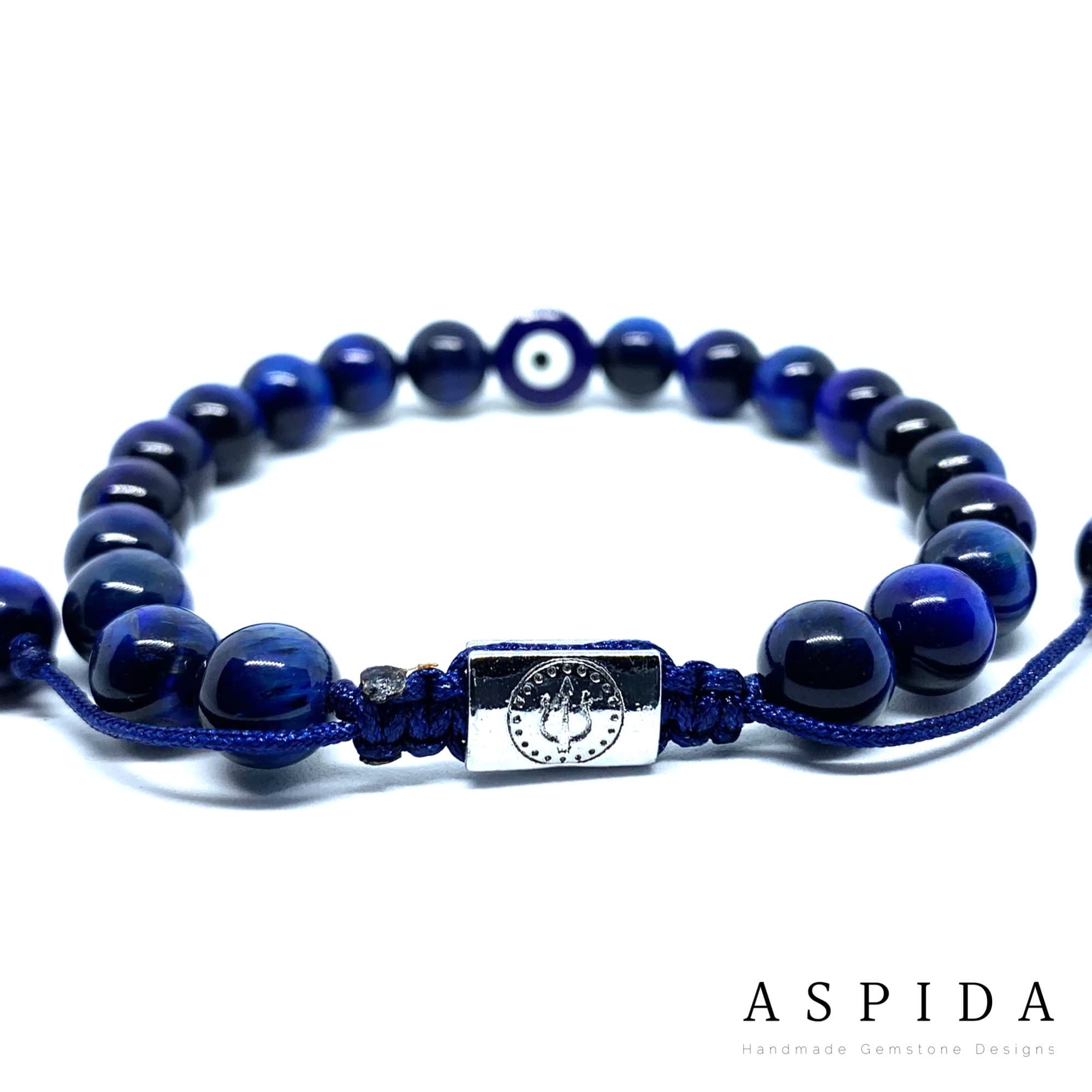 Real Blue Tiger Eyes Evil Eye Gemstone Crystal Bracelet, Bracelet For Men, Bracelet For Women, Bracelet For Couple, Customize Gıft - image 5