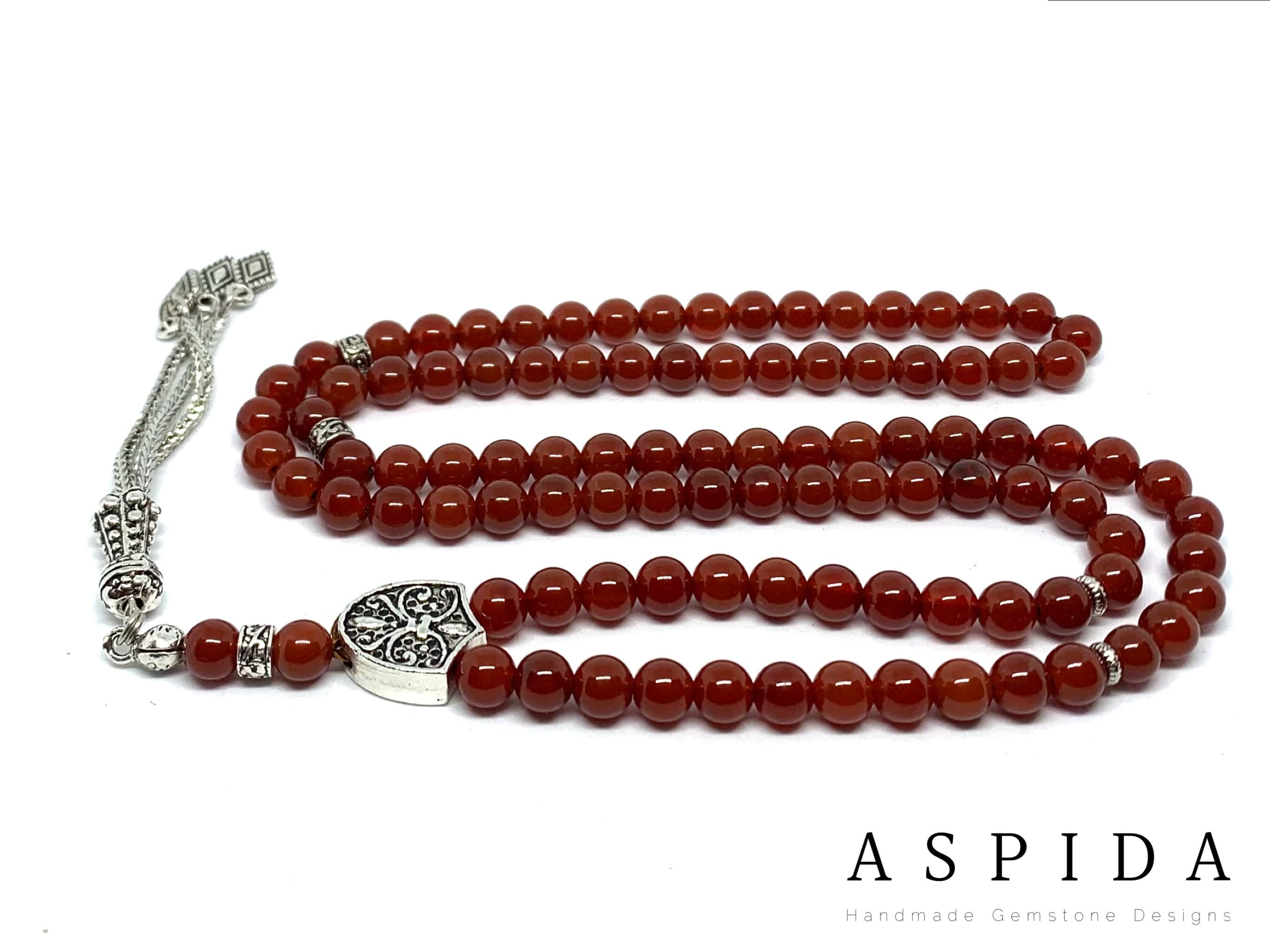Real Yemen Agate Gemstone, Islamic Prayer 99 Beads, Tasbih, Tesbih, Misbaha, Tasbeeh, Sibha, Rosary, Tasbih 99, Tasbih Personalized 6mm, Pre - image 3