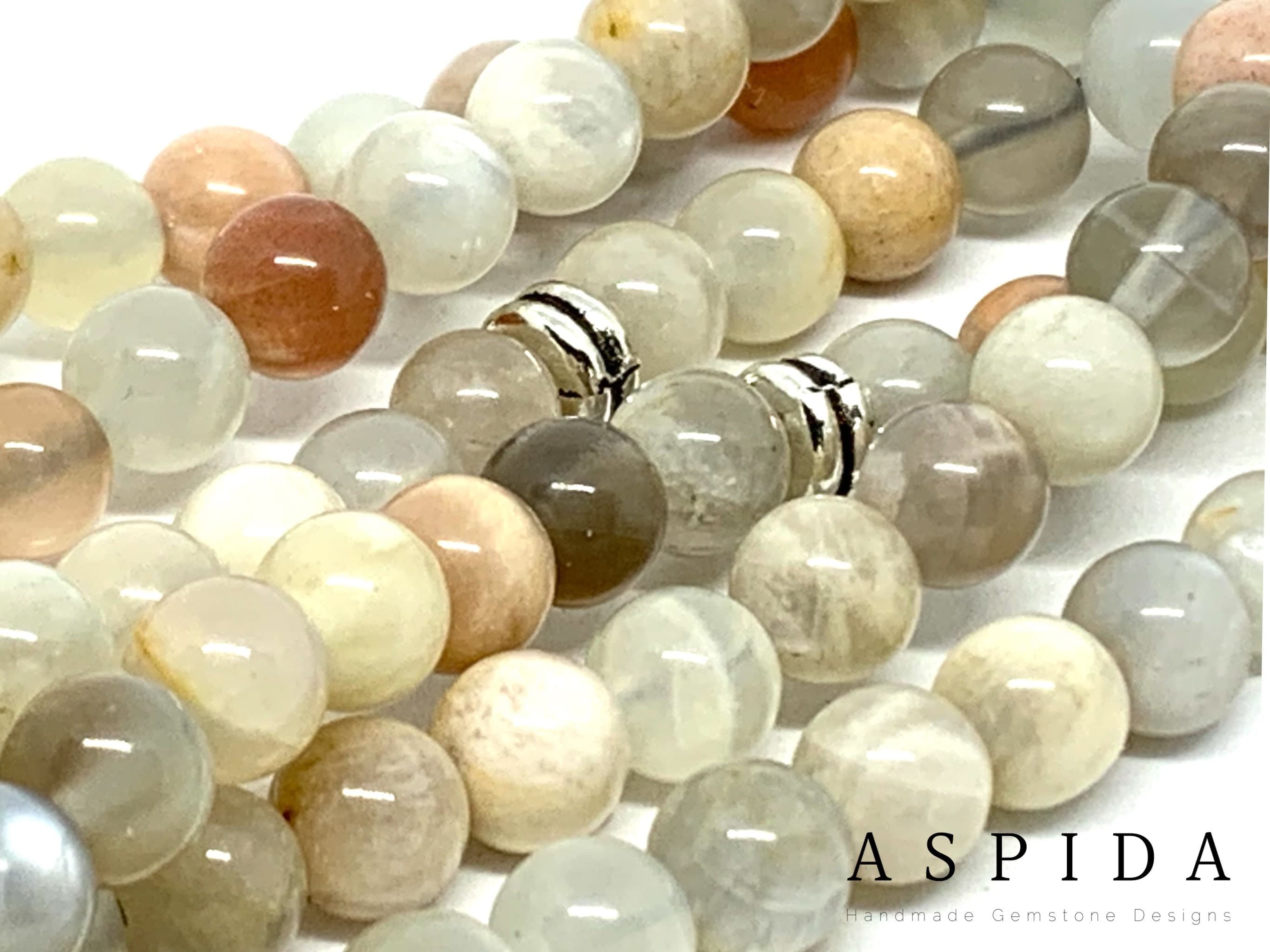 Real Moonstone Gemstone, Islamic Prayer 99 Beads, Tasbih, Tesbih, Misbaha, Tasbeeh, Sibha, Rosary, Tasbih 99, Tasbih Personalized 6mm - image 5