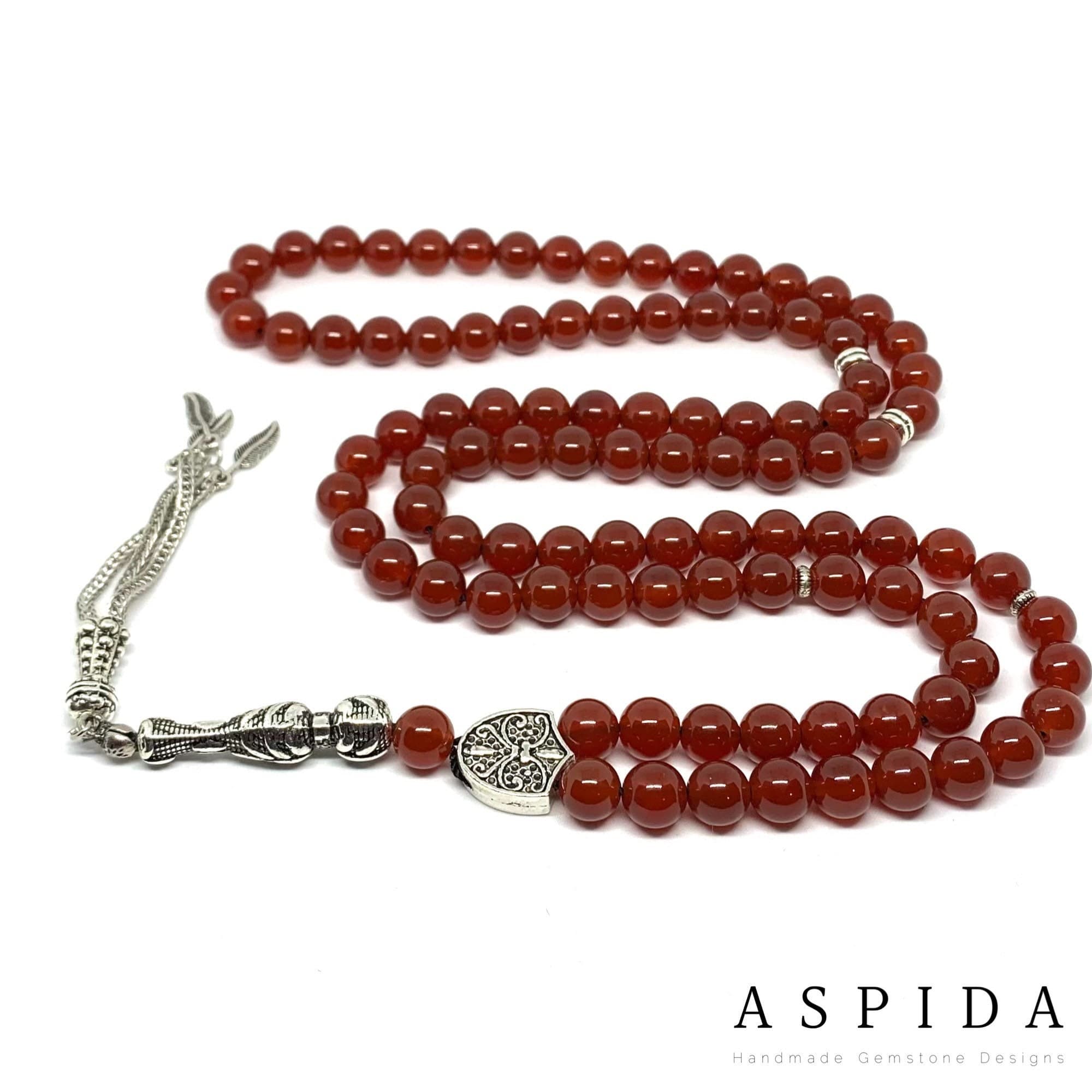 Real Yemen Agate Gemstone, Islamic Prayer 99 Beads, Tasbih, Tesbih, Misbaha, Tasbeeh, Sibha, Rosary, Tasbih 99, Tasbih Personalized 8 mm - image 3