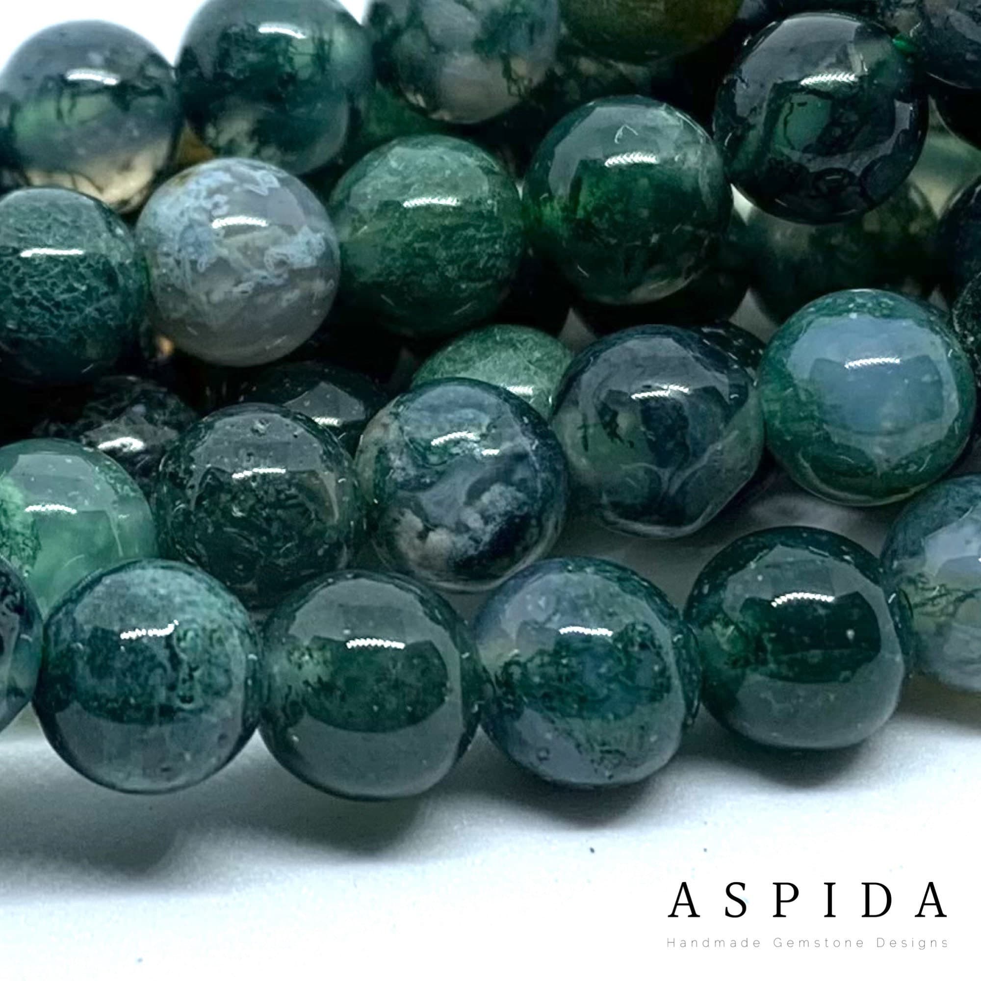 Real Moss Agate Gemstone, Islamic Prayer 99 Beads, Tasbih, Tesbih, Misbaha, Tasbeeh, Sibha, Rosary, Tasbih 99, Tasbih Personalized 6mm - image 5