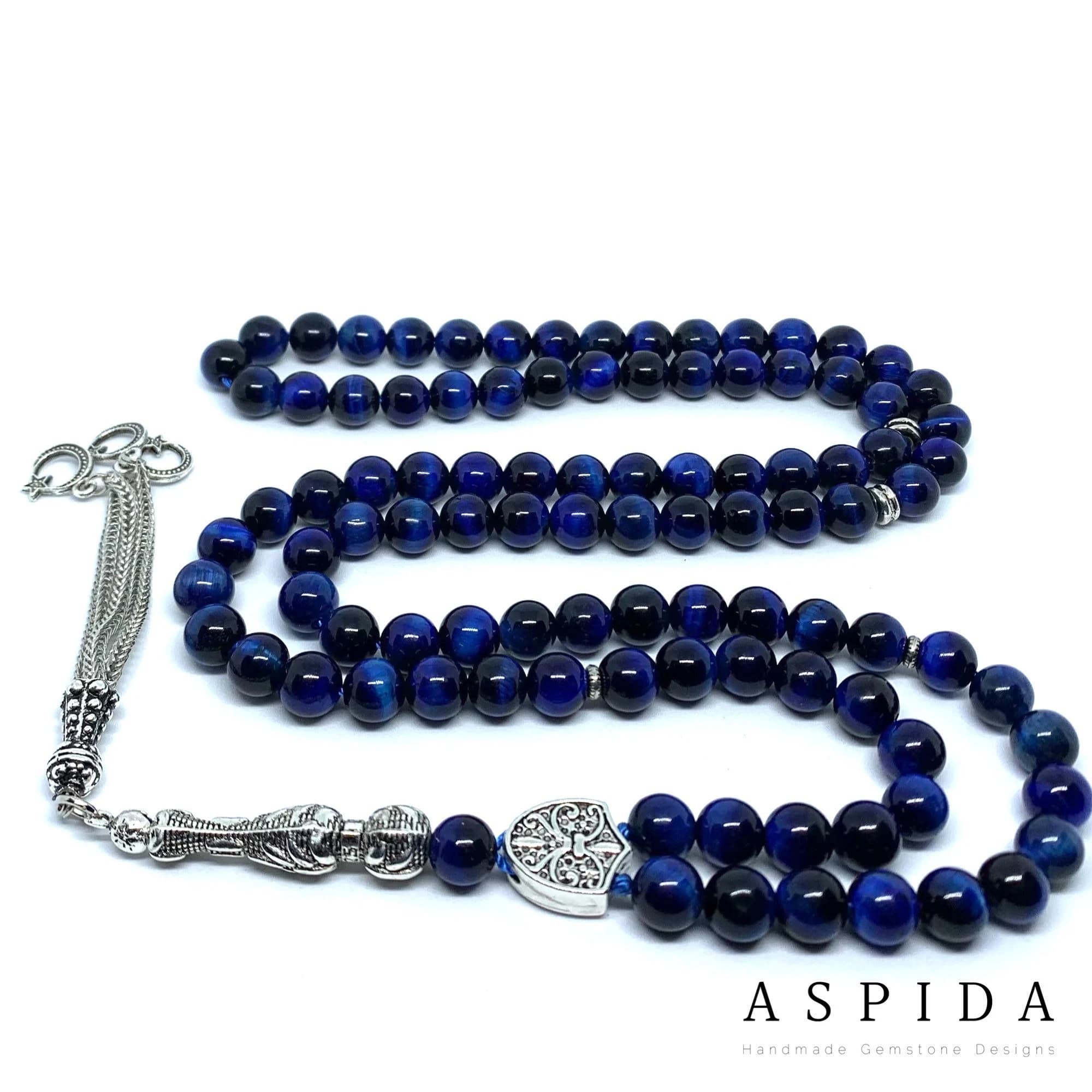 Real Tiger Eyes Gemstone, Islamic Prayer 99 Beads, Tasbih, Tesbih, Misbaha, Tasbeeh, Sibha, Rosary, Tasbih 99, Tasbih Personalized 8 mm, - image 3