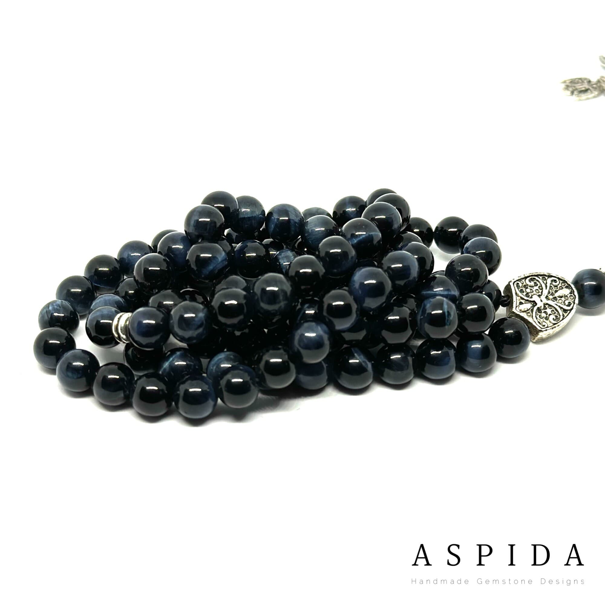 Real Black Tiger eyes Gemstone, Islamic Prayer 99 Beads, Tasbih, Tesbih, Misbaha, Tasbeeh, Sibha, Rosary, Tasbih 99, Tasbih Personalized 8mm - image 5