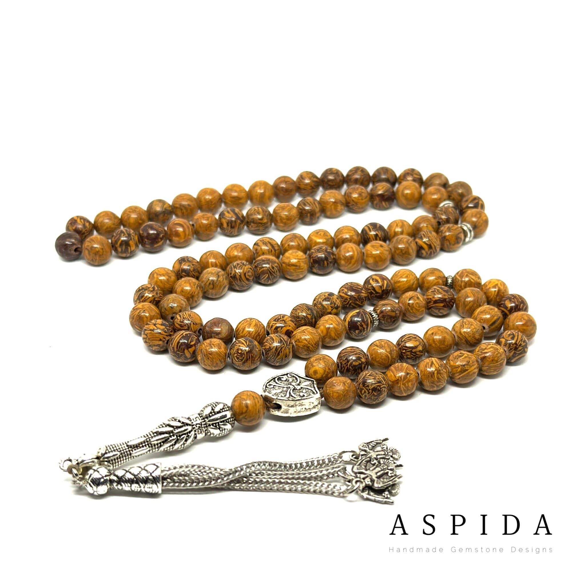 Real Picture Jasper Gemstone, Islamic Prayer 99 Beads, Tasbih, Tesbih, Misbaha, Tasbeeh, Sibha, Rosary, Tasbih 99, Tasbih Personalized 8 mm