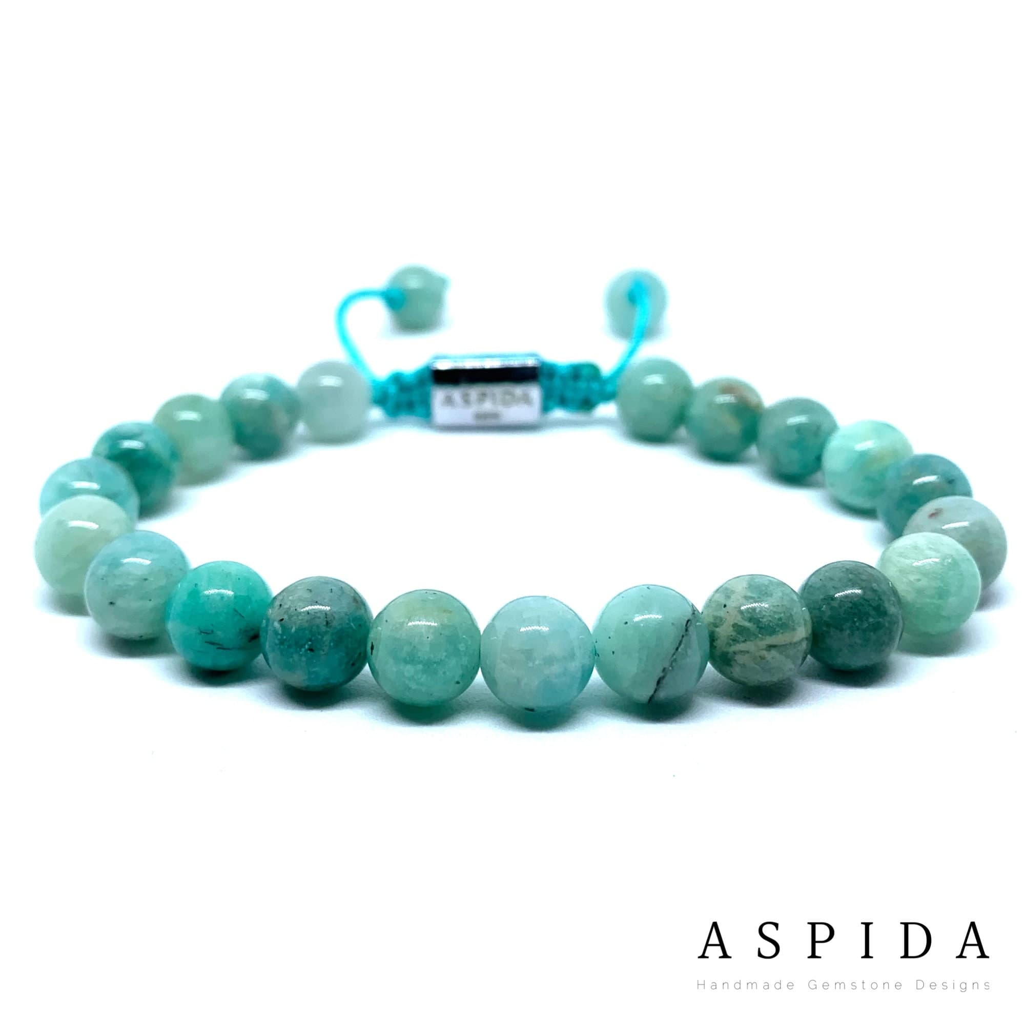 Real Amazonite Gemstone Crystal Bracelet, Bracelet For Men, Bracelet For Women, Bracelet For Couple, Customize Bracelet, Adjustable Gift,8MM