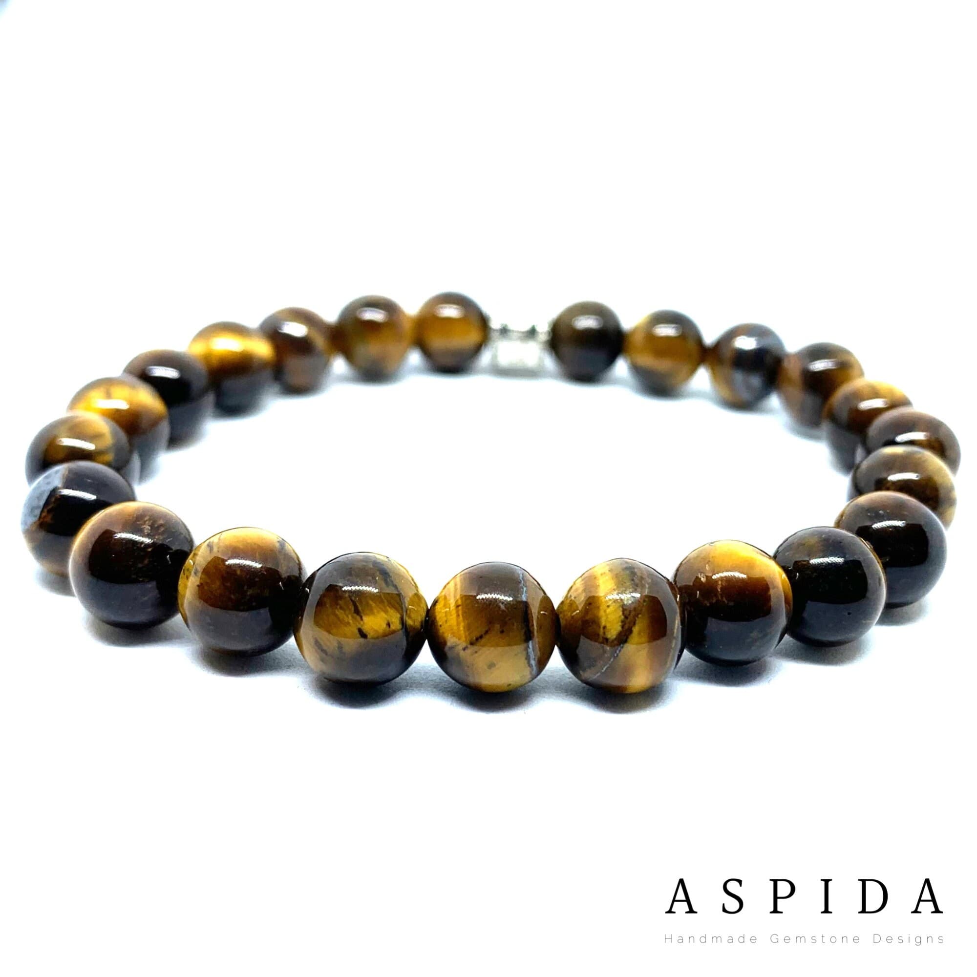 Real Tiger Eyes Gemstone Crystal Bracelet, Bracelet For Men, Bracelet For Women, Bracelet For Couple, Customize Bracelet, Adjustable Gift,