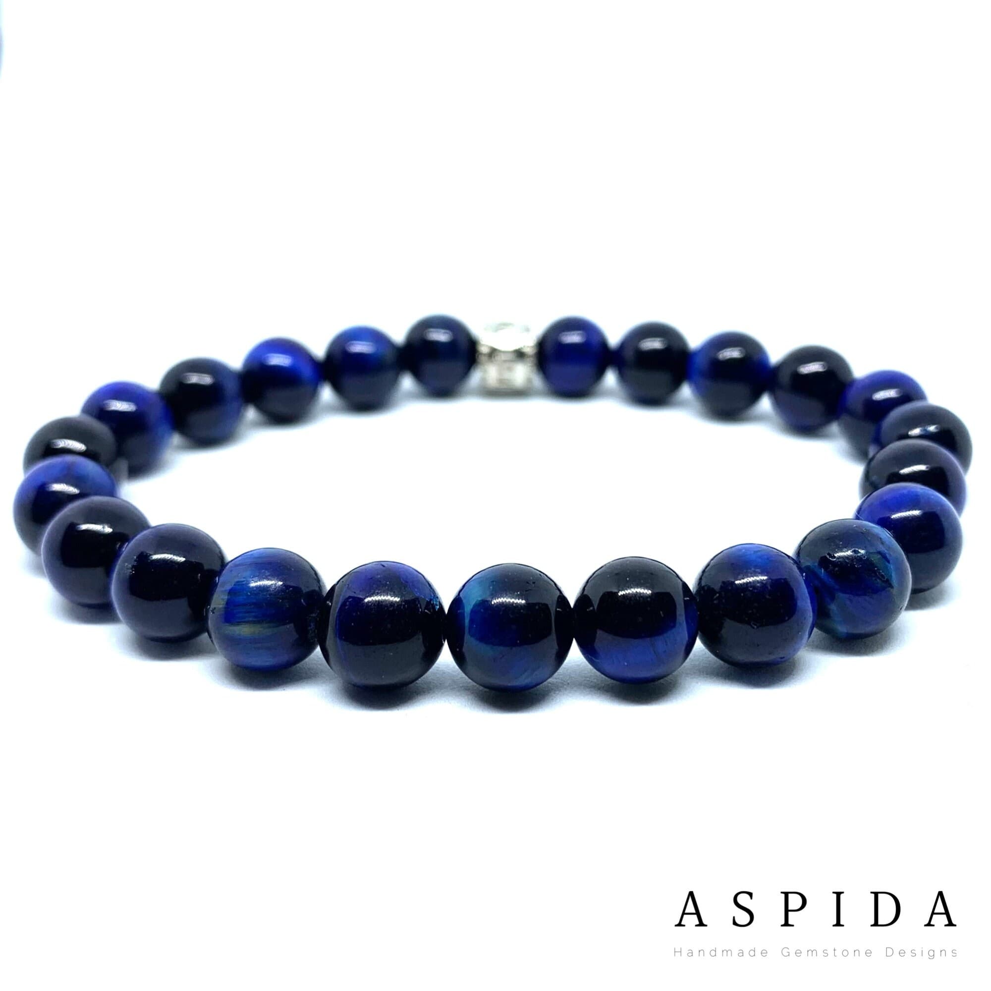 Real Blue Tiger Eyes Gemstone Crystal Bracelet, Bracelet For Men, Bracelet For Women, Bracelet For Couple, Customize Bracelet, Adjustable