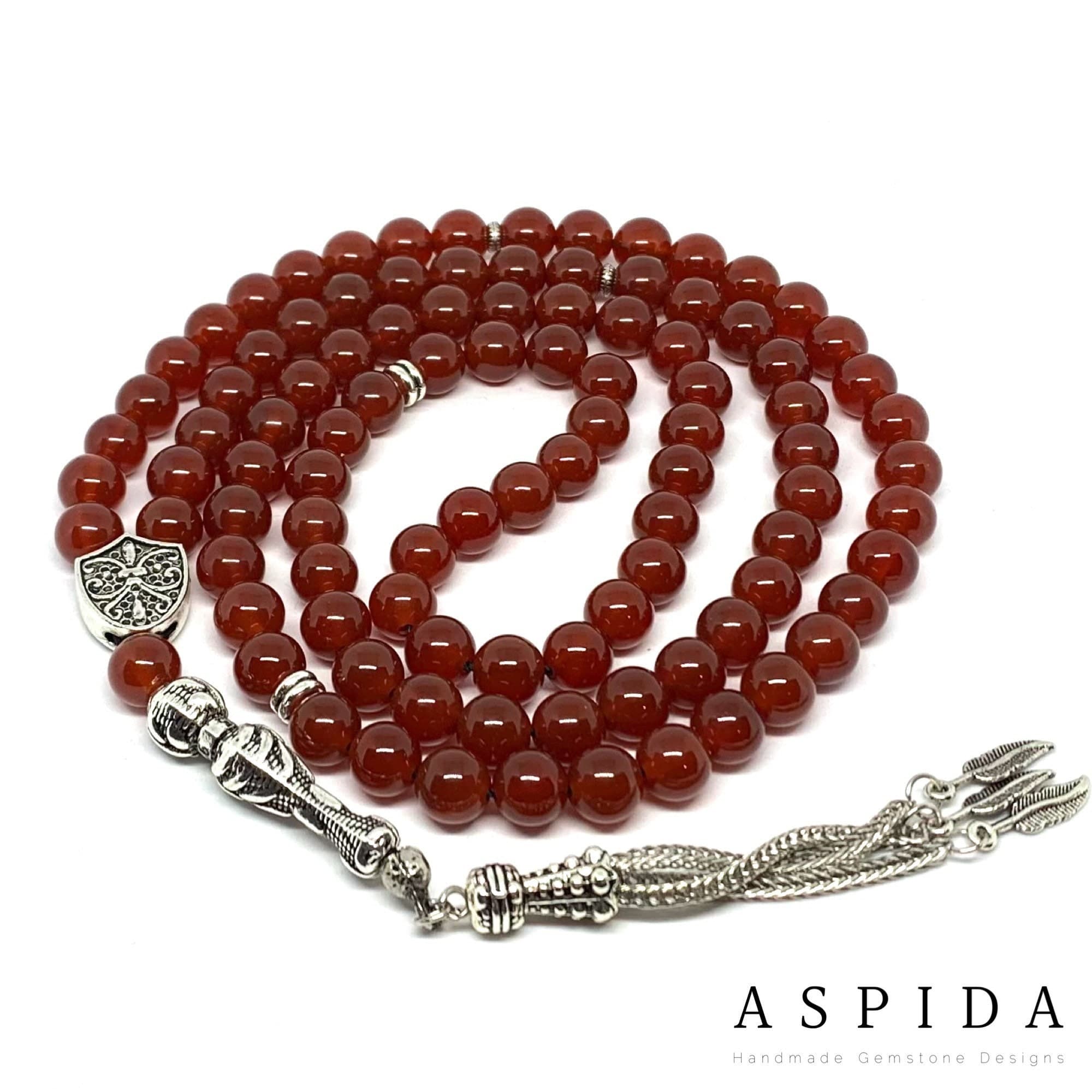 Real Yemen Agate Gemstone, Islamic Prayer 99 Beads, Tasbih, Tesbih, Misbaha, Tasbeeh, Sibha, Rosary, Tasbih 99, Tasbih Personalized 8 mm - image 4