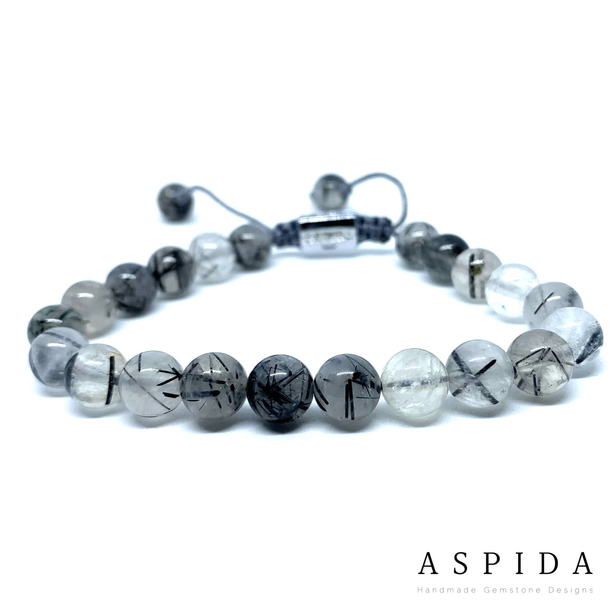 Real Rutile Quartz Gemstone Crystal Bracelet, Bracelet For Men, Bracelet For Women, Bracelet For Couple, Customize Bracelet, Adjustable Gift