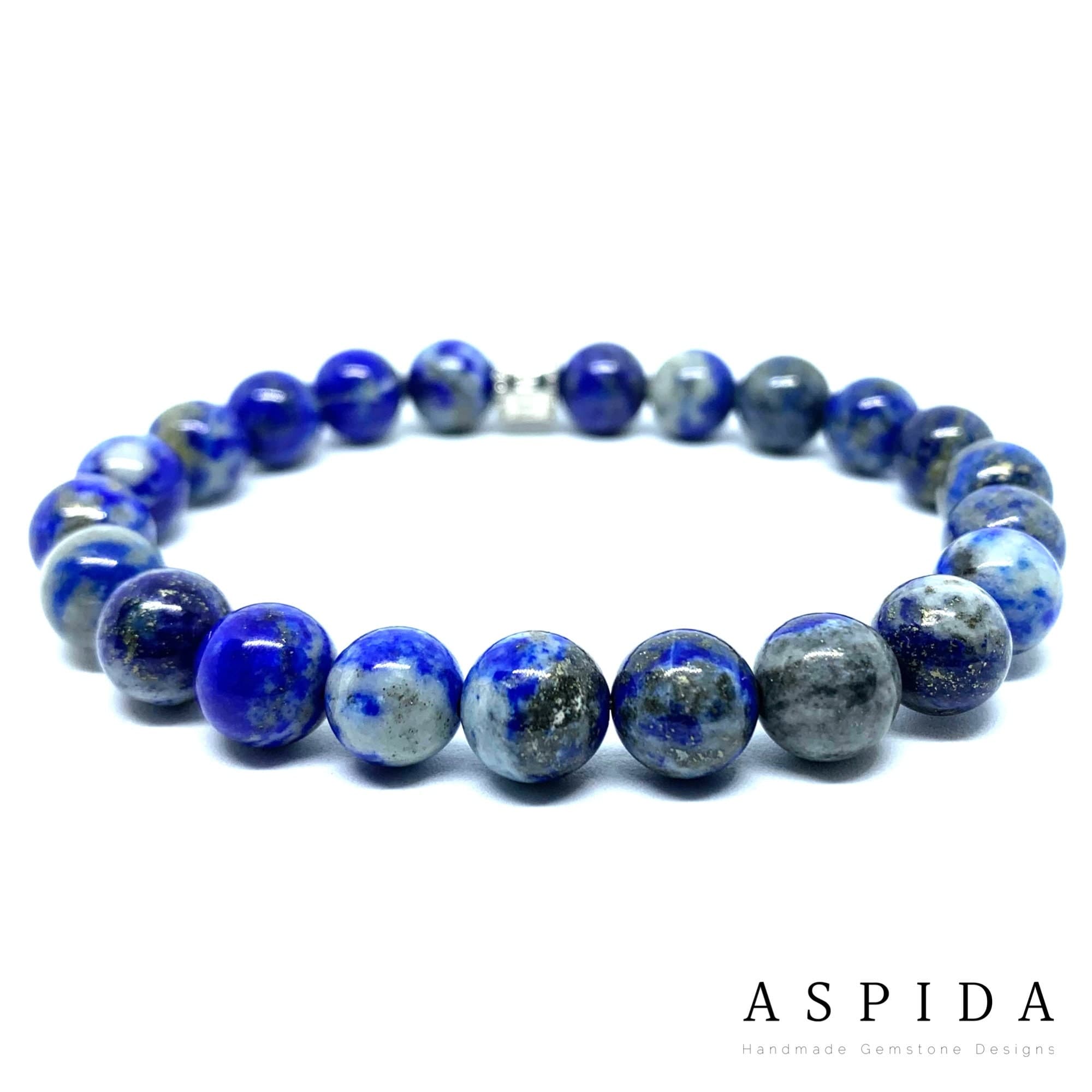 Real Lapis Lazuli Gemstone Crystal Bracelet, Bracelet For Men, Bracelet For Women, Bracelet For Couple, Customize Bracelet, Adjustable Gift,
