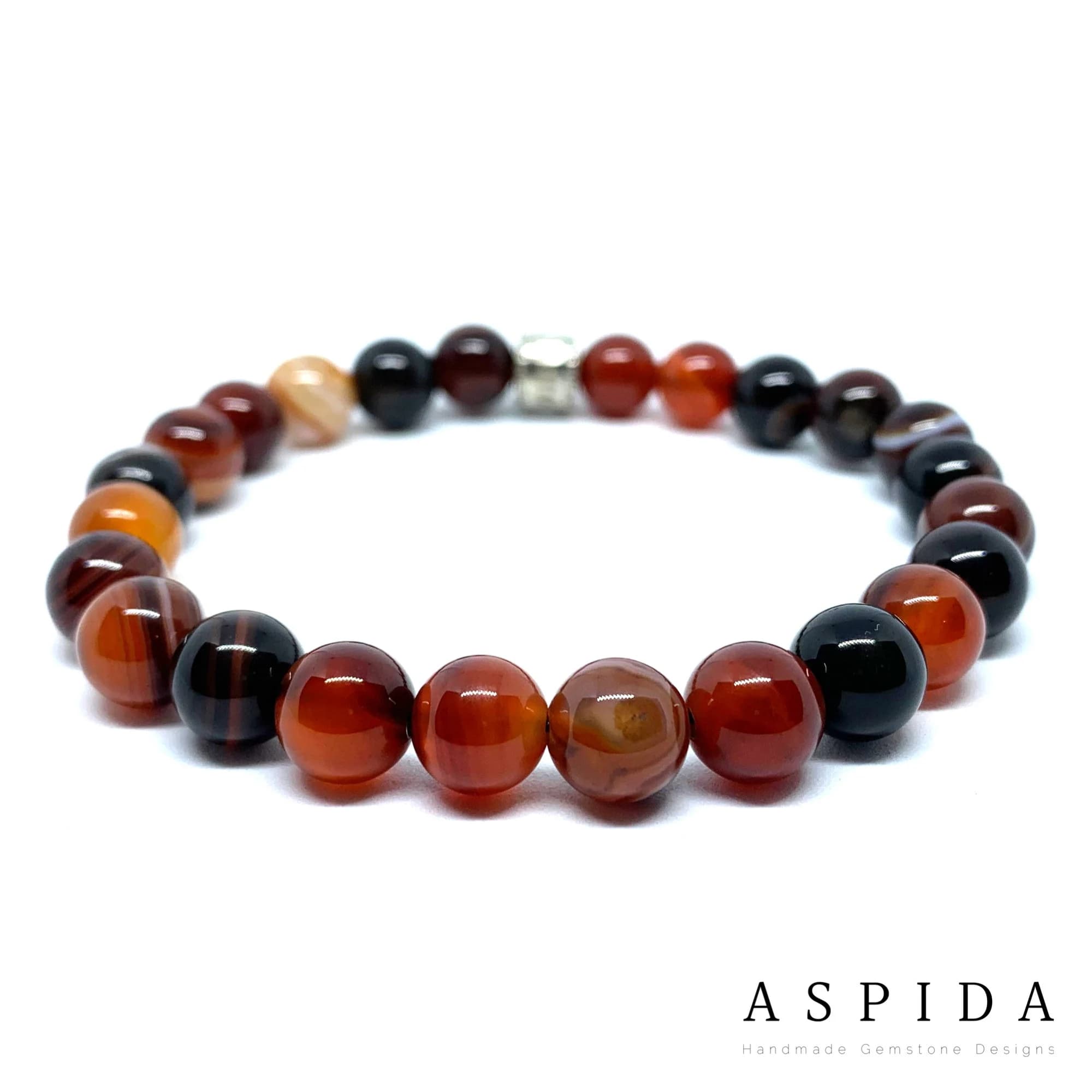 Real Agate Gemstone Crystal Bracelet, Bracelet For Men, Bracelet For Women, Bracelet For Couple, Customize Bracelet, Adjustable Gift,