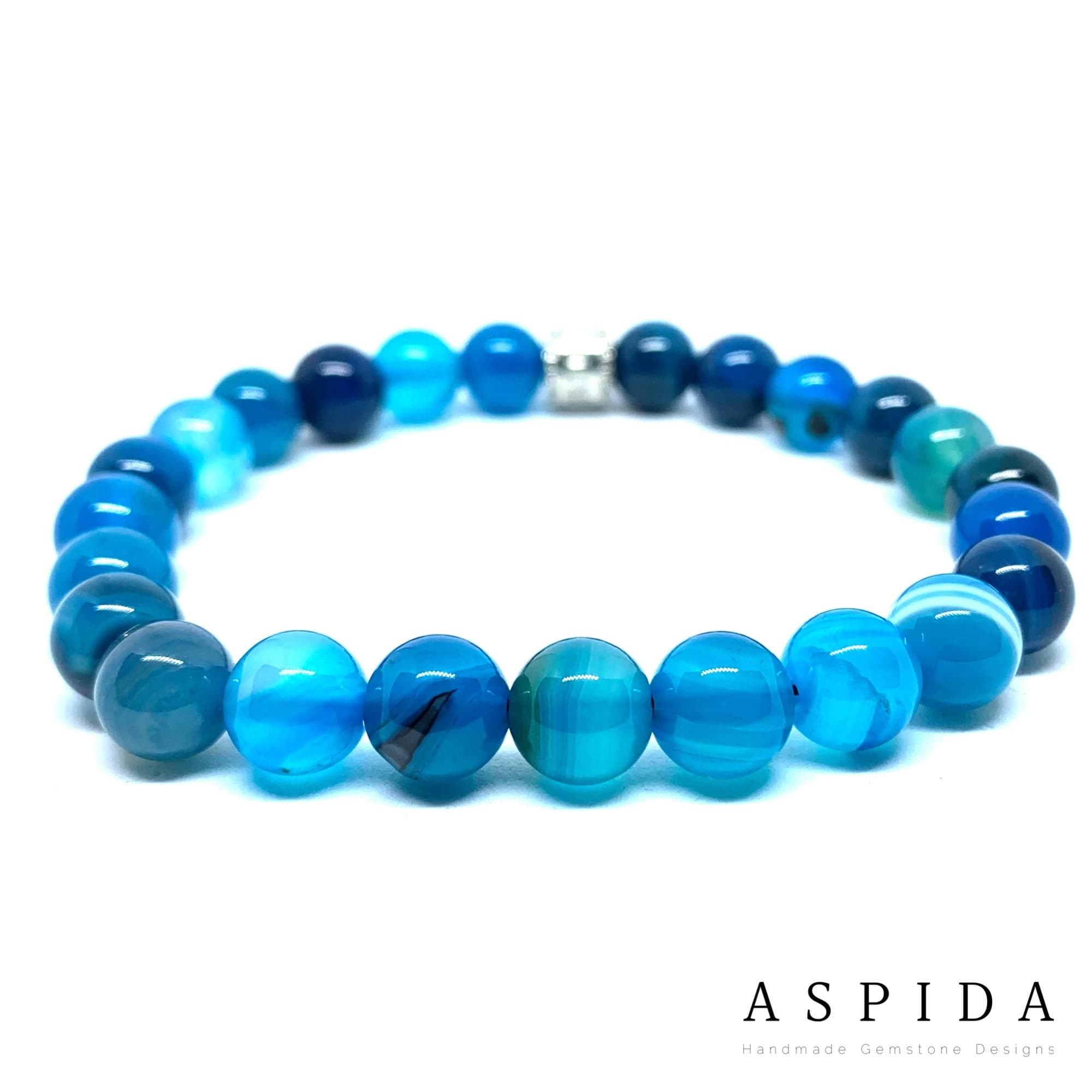 Real Agate Gemstone Crystal Bracelet, Bracelet For Men, Bracelet For Women, Bracelet For Couple, Customize Bracelet, Adjustable Gift,