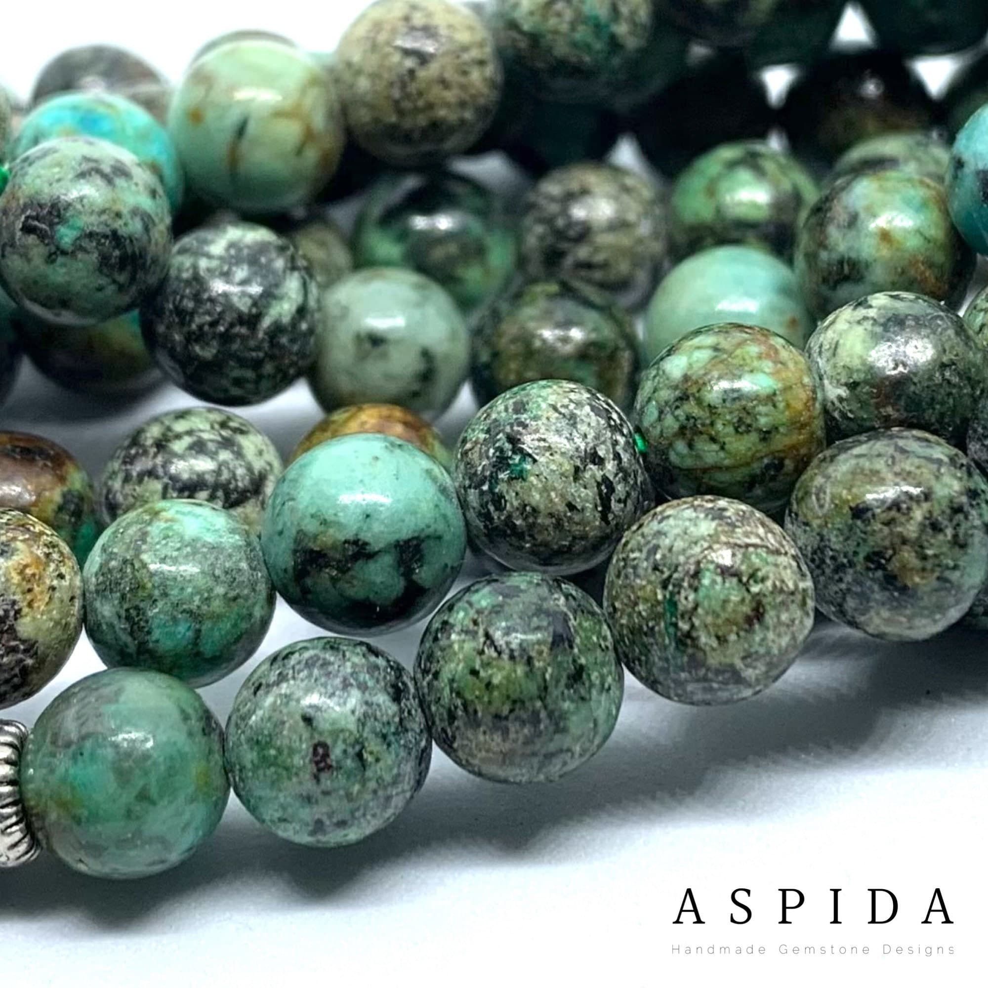 Real African Turquoise Gemstone, Islamic Prayer 99 Beads, Tasbih, Tesbih, Misbaha, Tasbeeh, Sibha, Rosary, Tasbih 99, Personalized 6mm - image 5