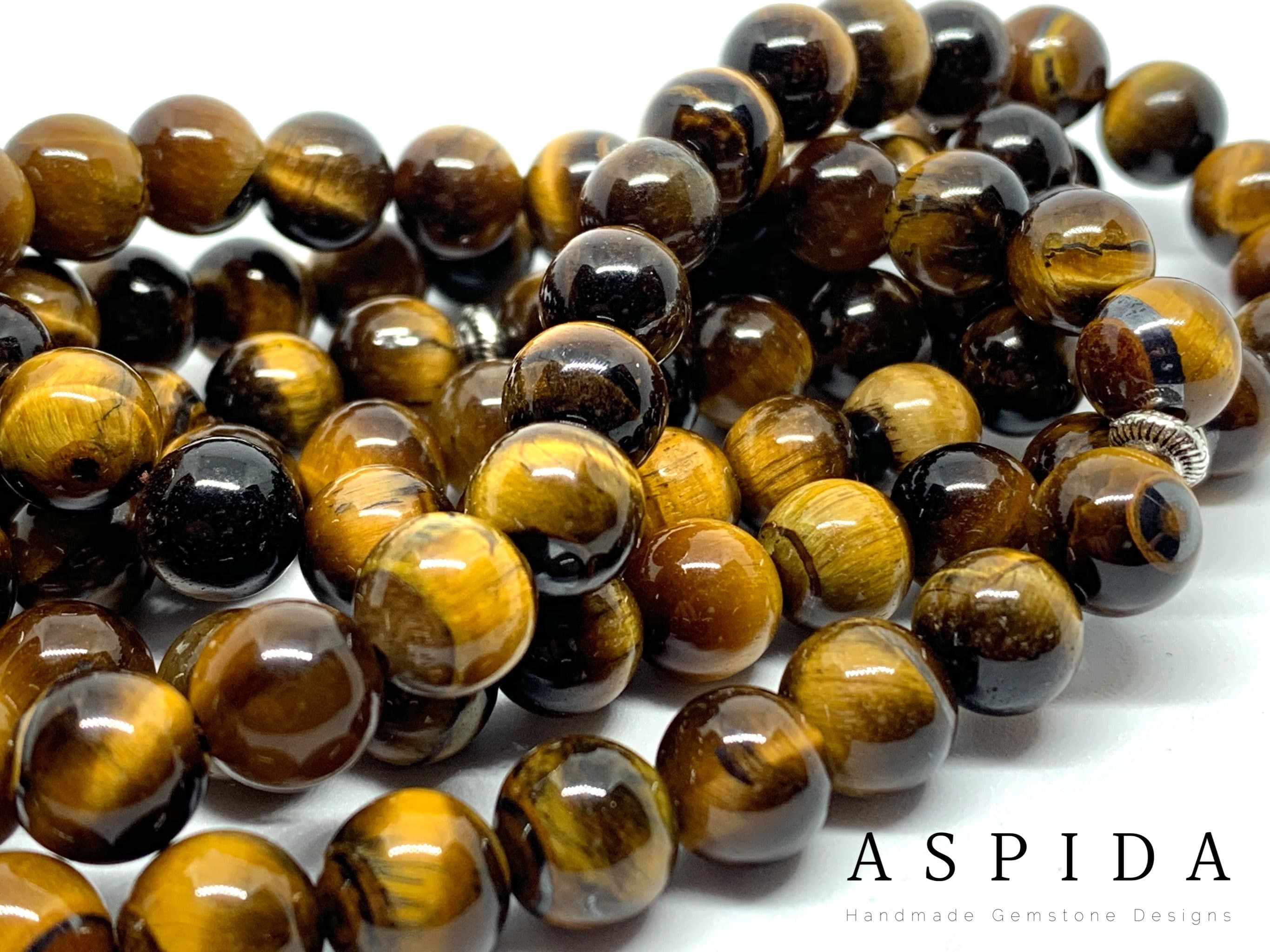 Real Brown Tiger Eye  Natural Crystal Gemstone Personalized Tasbih 99, Prayer Beads, Tesbih, Misbaha, Tasbeeh, Sibha, Rosary, Eid Gift - image 5