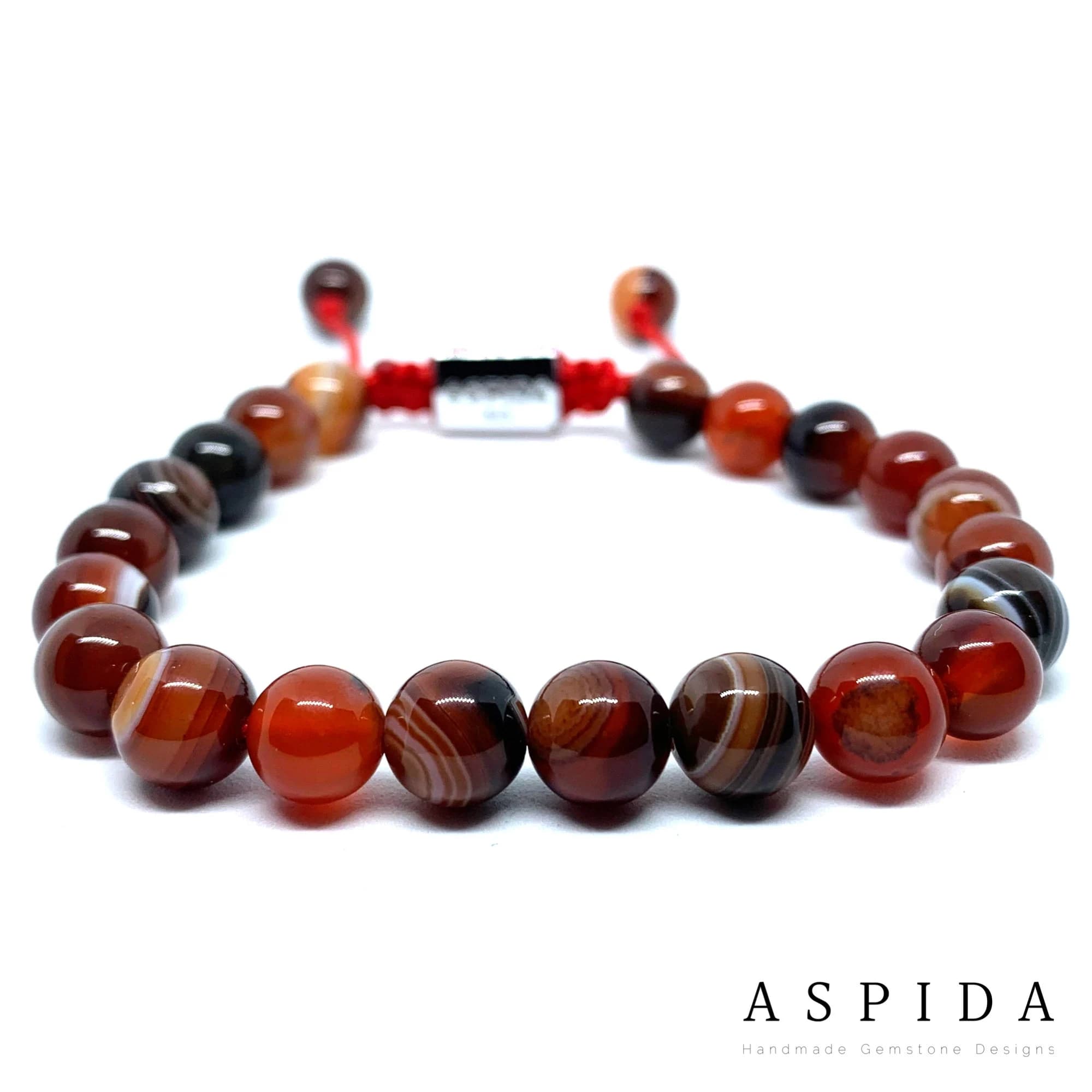 Real Agate Gemstone Crystal Bracelet, Bracelet For Men, Bracelet For Women, Bracelet For Couple, Customize Bracelet, Adjustable Gift,