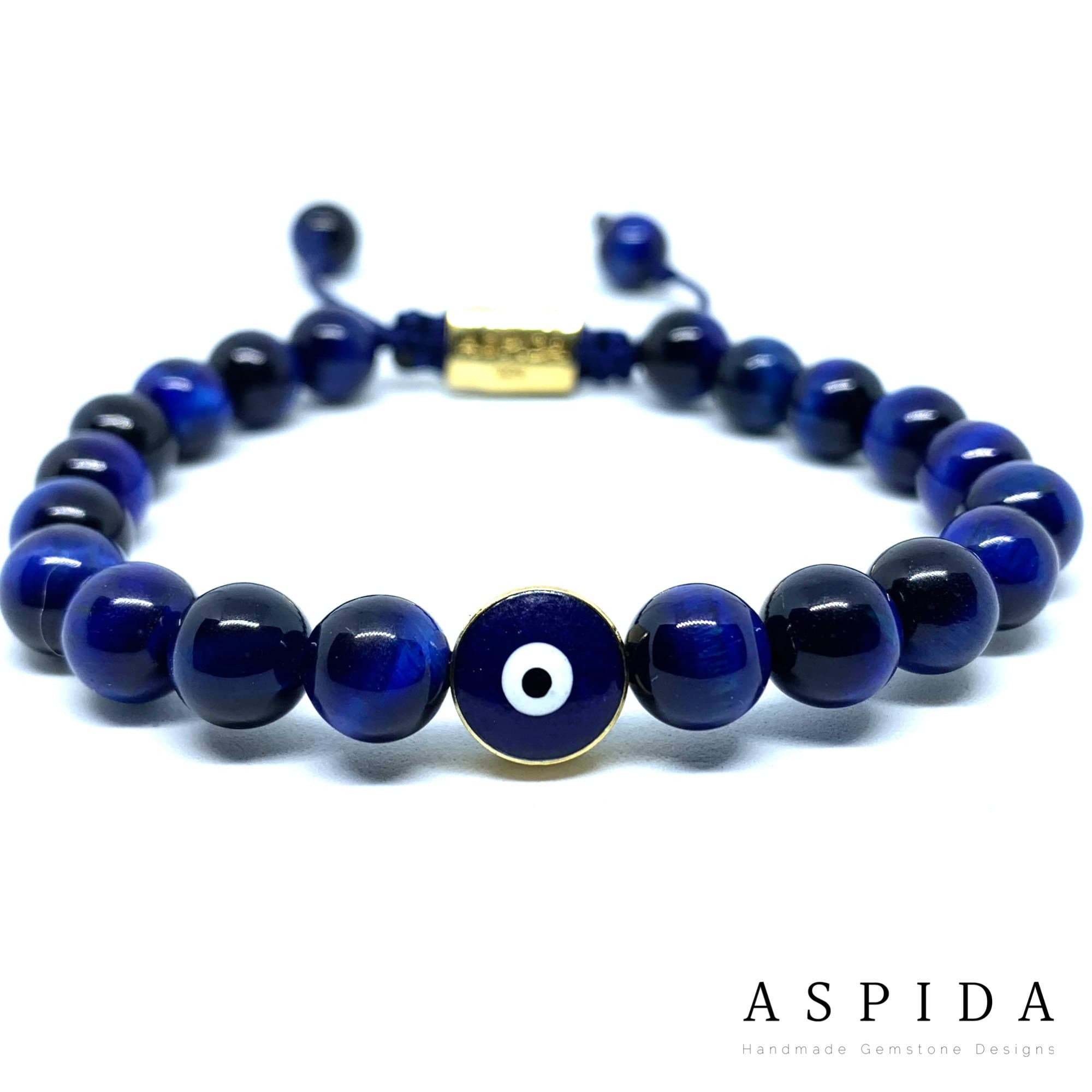 Real Blue Tiger Eyes Evil Eye Gemstone Crystal Bracelet, Bracelet For Men, Bracelet For Women, Bracelet For Couple, Customize Gıft