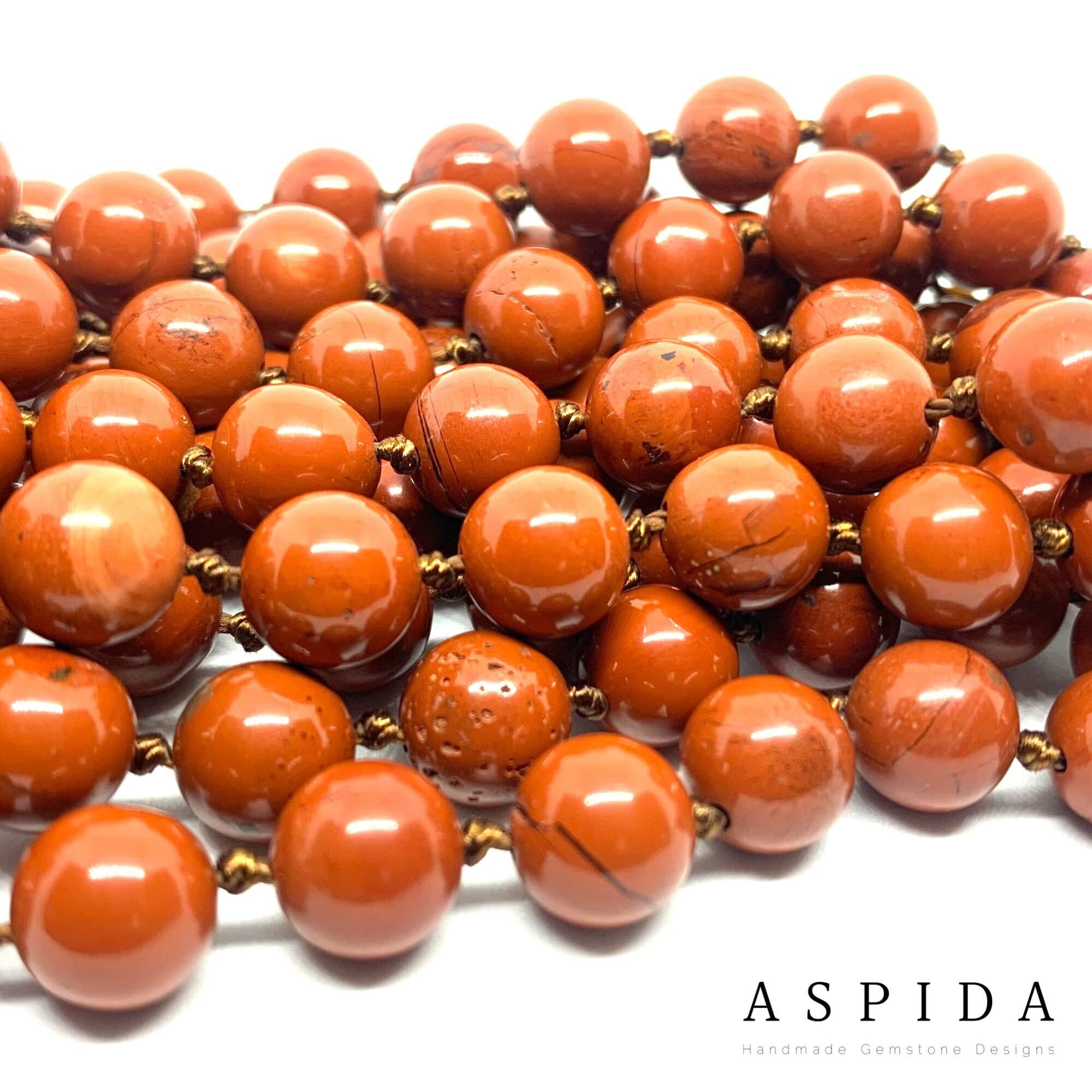 Real Jasper Gemstone Mala Spiritual Necklace, Hand Knotted 108 Mala Beads, 108 Mala Beads, Mala Tassel Necklace, Japa Mala, Meditation Mala - image 5