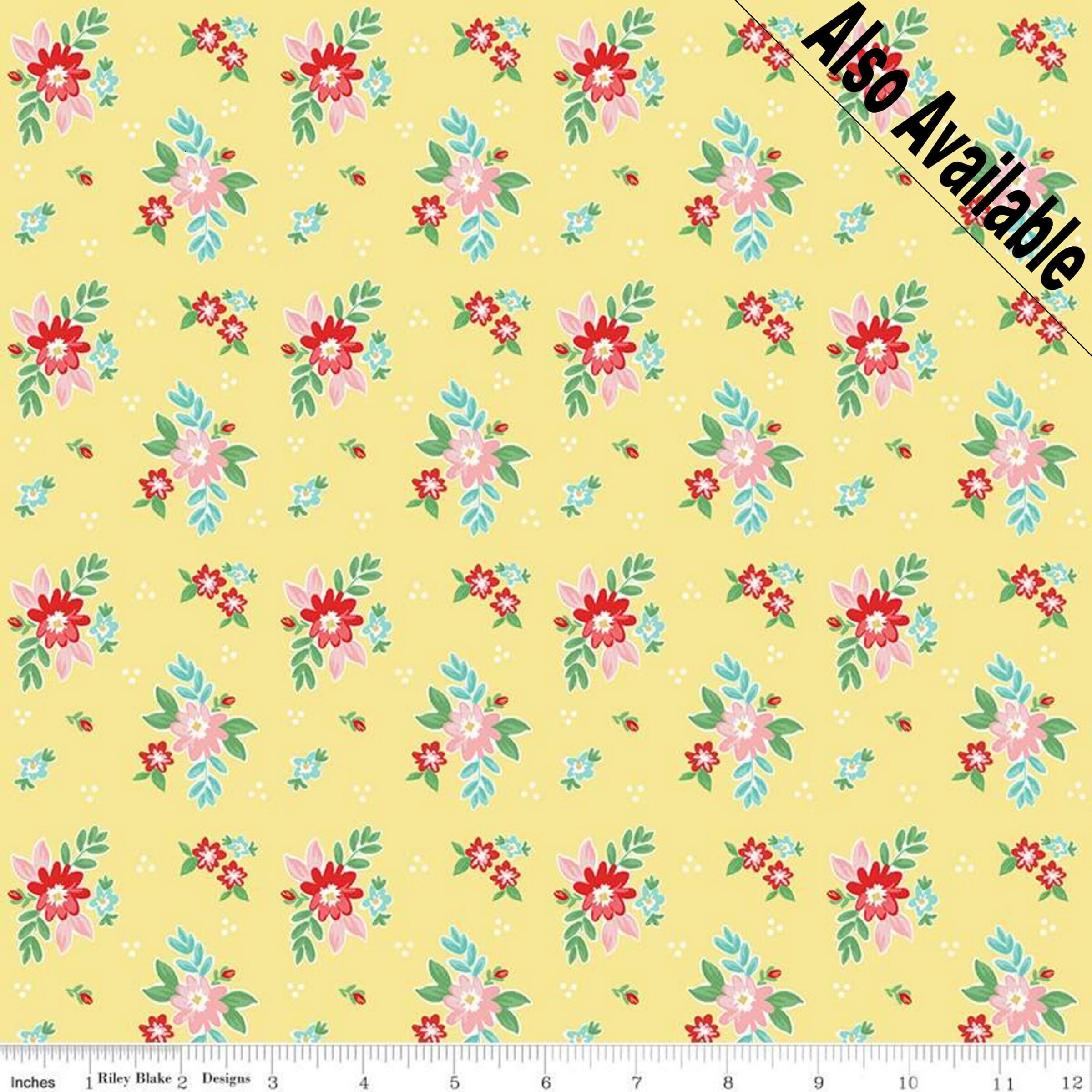 QUILT FAIR - Florals on Pink color Quilting Cotton Fabric - Tasha Noel - Riley Blake Designs - C11351-Pink - image 3