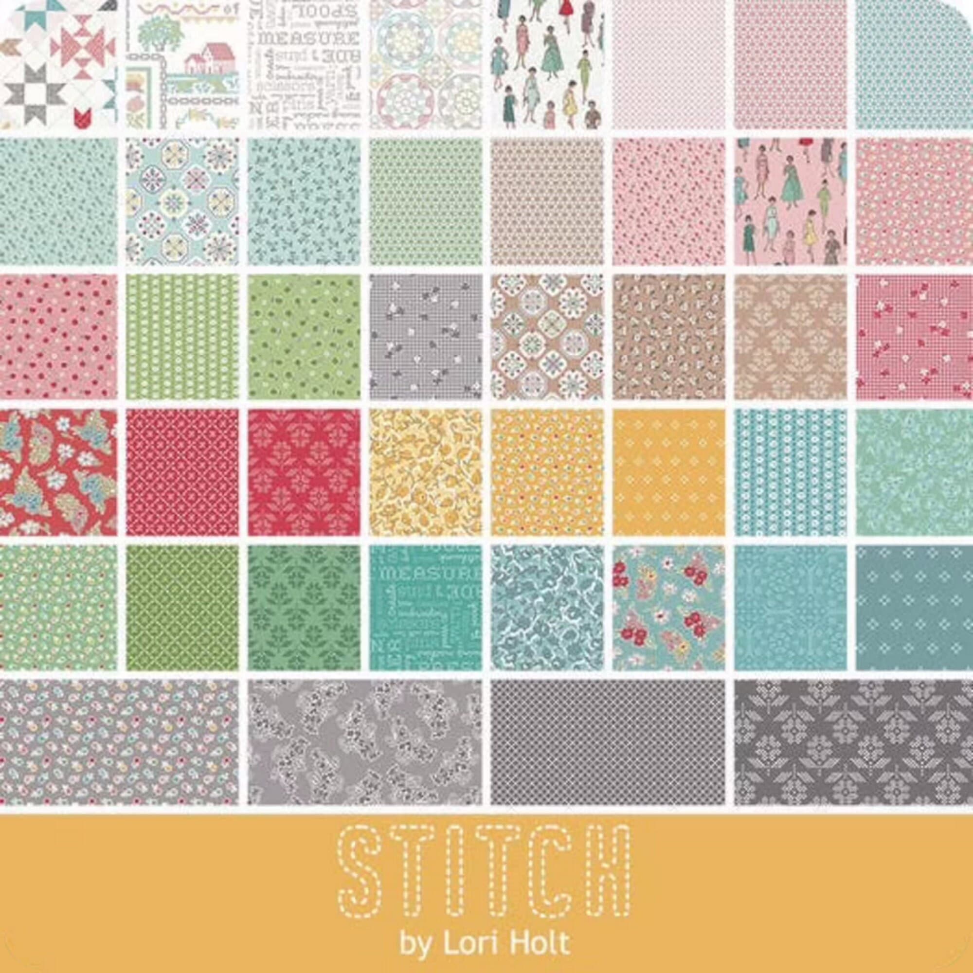 STITCH - Hexie on Nutmeg color Quilting Cotton Fabric - Lori Holt of Bee in My Bonnet - Riley Blake Designs - C10933-NUTMEG - image 3