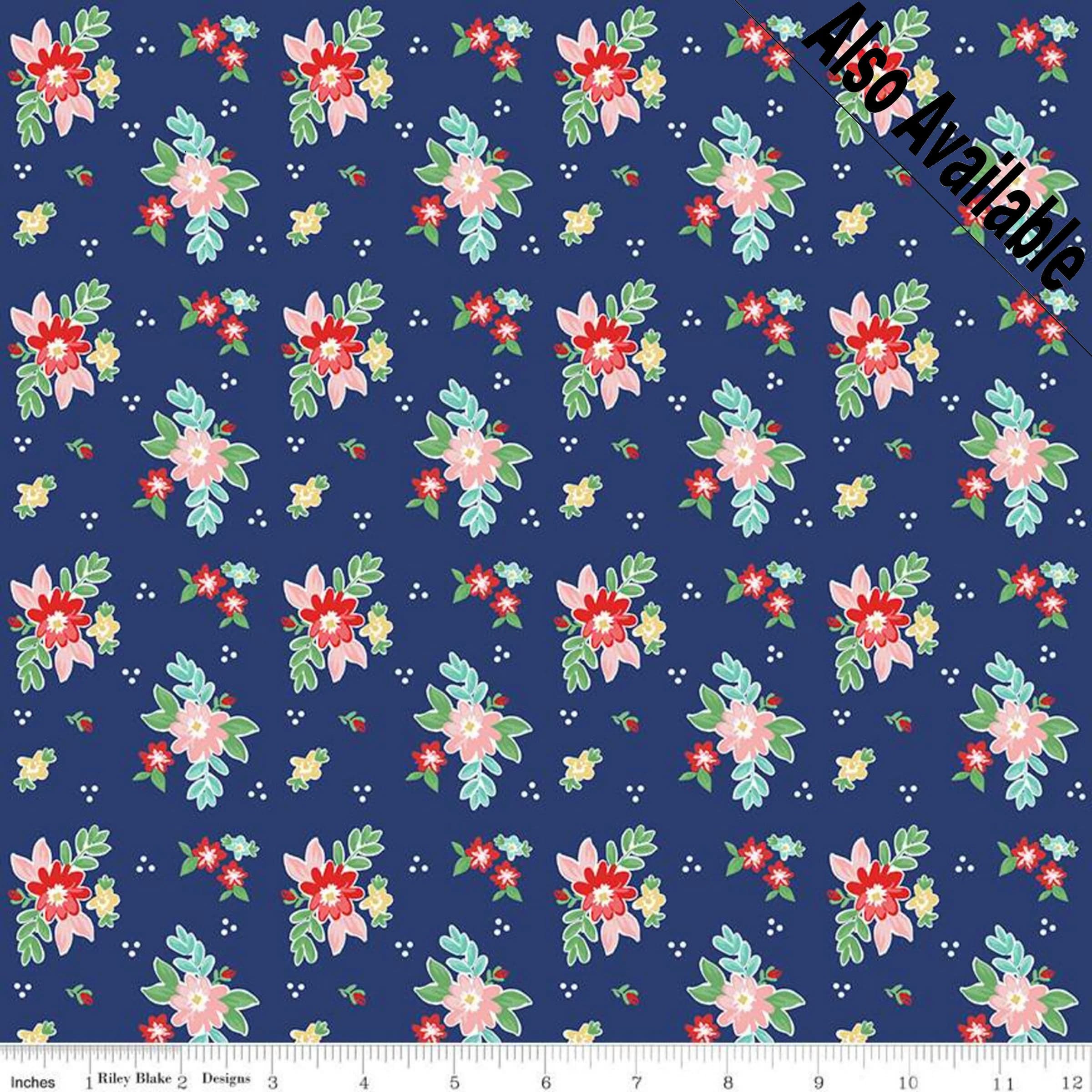 QUILT FAIR - Florals on Yellow color Quilting Cotton Fabric - Tasha Noel - Riley Blake Designs - C11351-Yellow - image 4