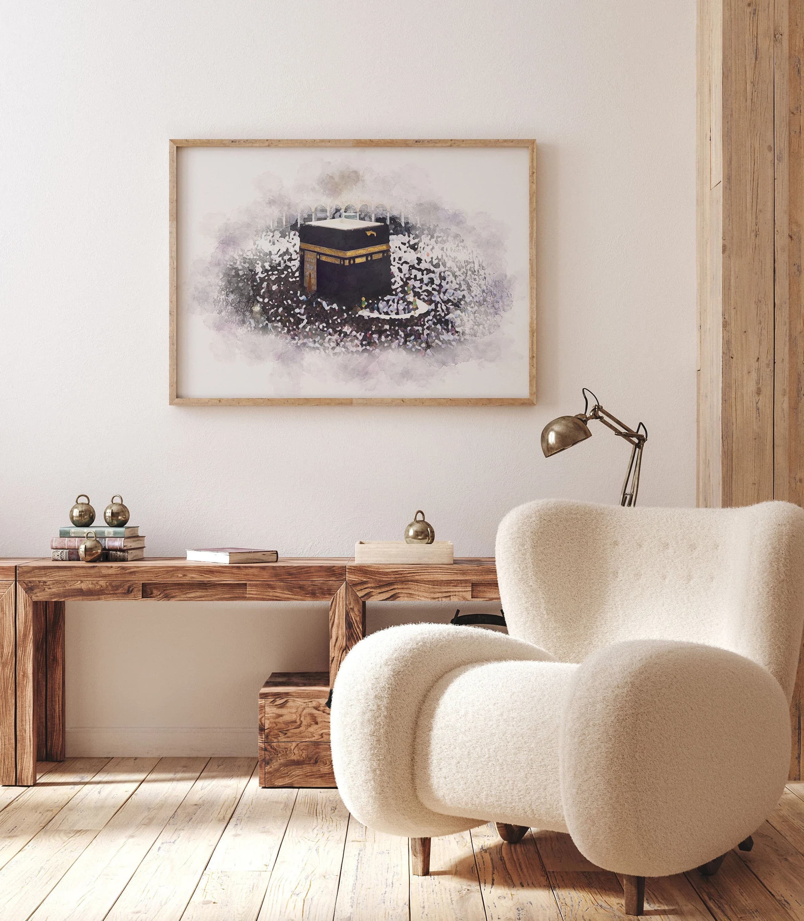 Kaaba Painting, Islamic Wall Art, Islamic Mecca Poster Print, Islamic Digital Painting, Printable Wall Decor, Ramadan Decorations, Eid Print - image 4