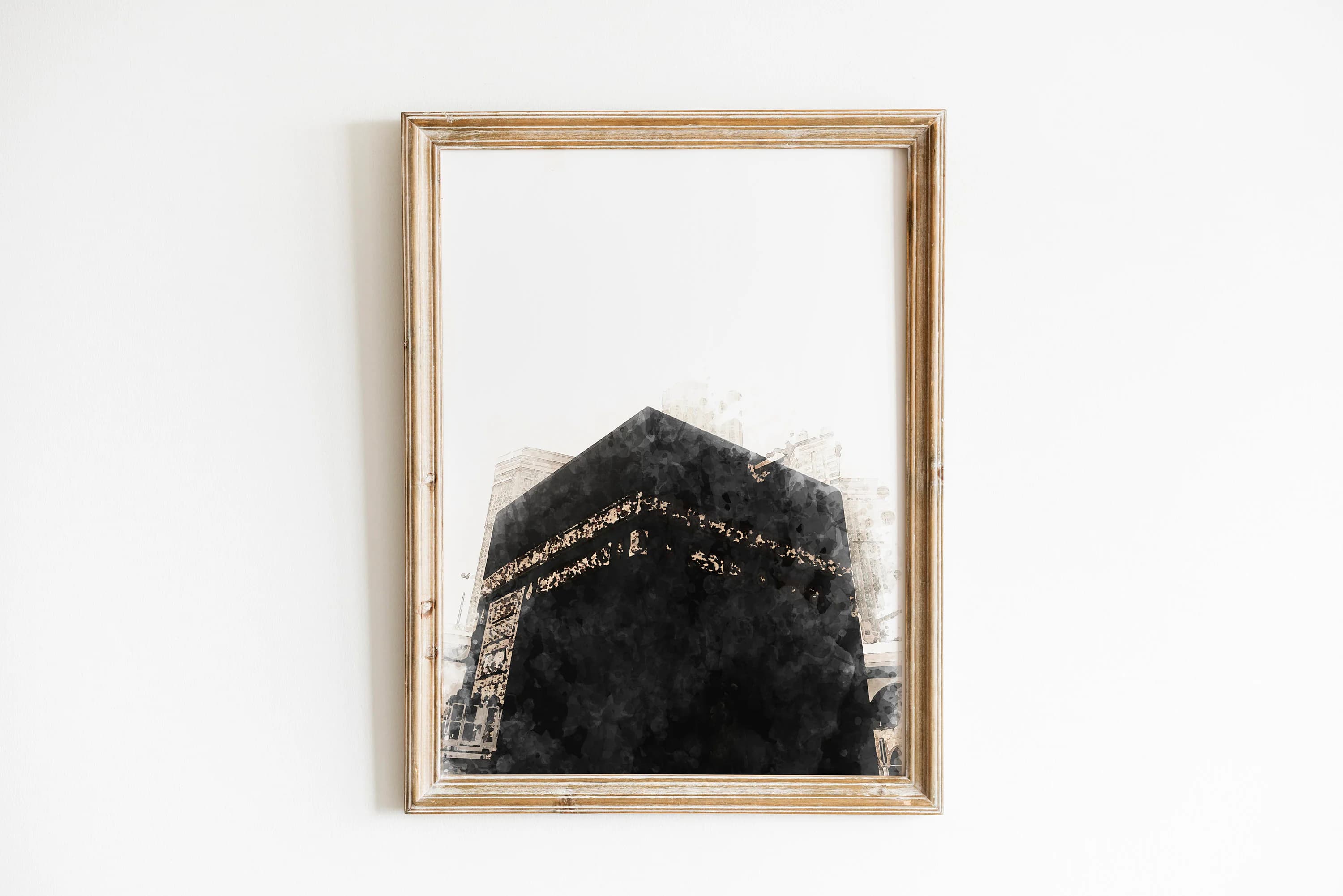 Kaaba Mecca & Masjid an-Nabawi Watercolor Print Set (Digital Painting) - image 3
