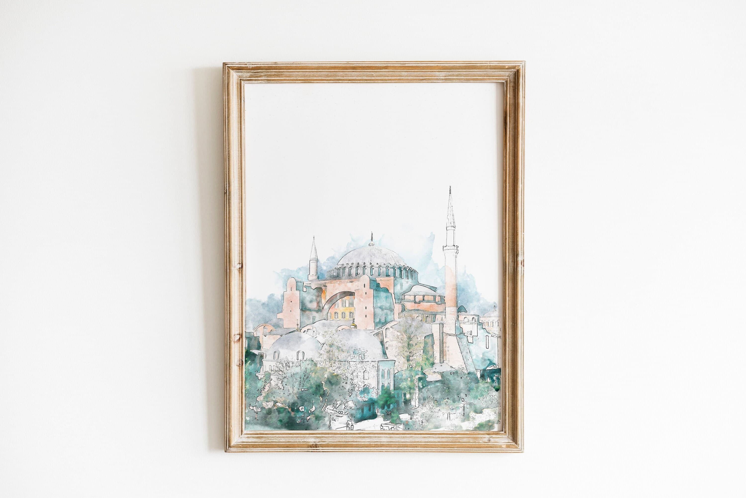 Ayasofya Print, Hagia Sophia Islamic Wall Art, Istanbul Poster, Islamic Painting, Boho Wall Decor, Islamic Poster Print, Digital Printable - image 3