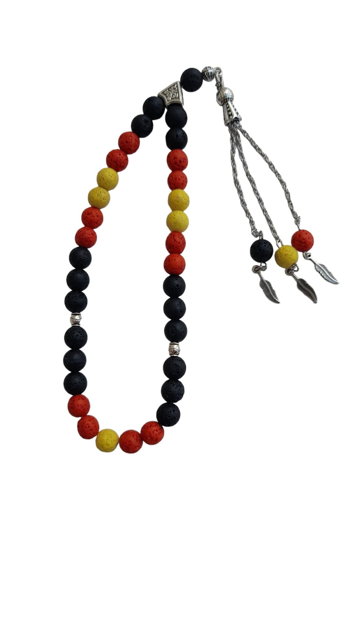 German Flag Tesbih: Handcrafted Islamic Prayer Beads, Deutschland Gift - image 4