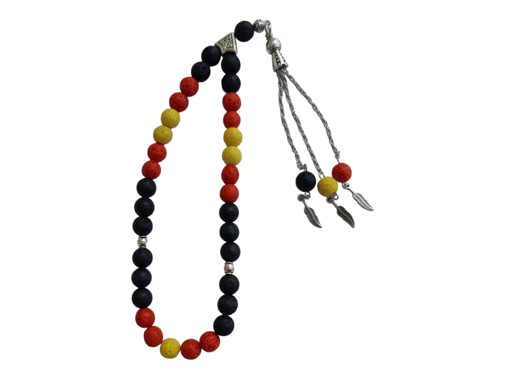 German Flag Tesbih: Handcrafted Islamic Prayer Beads, Deutschland Gift - image 3