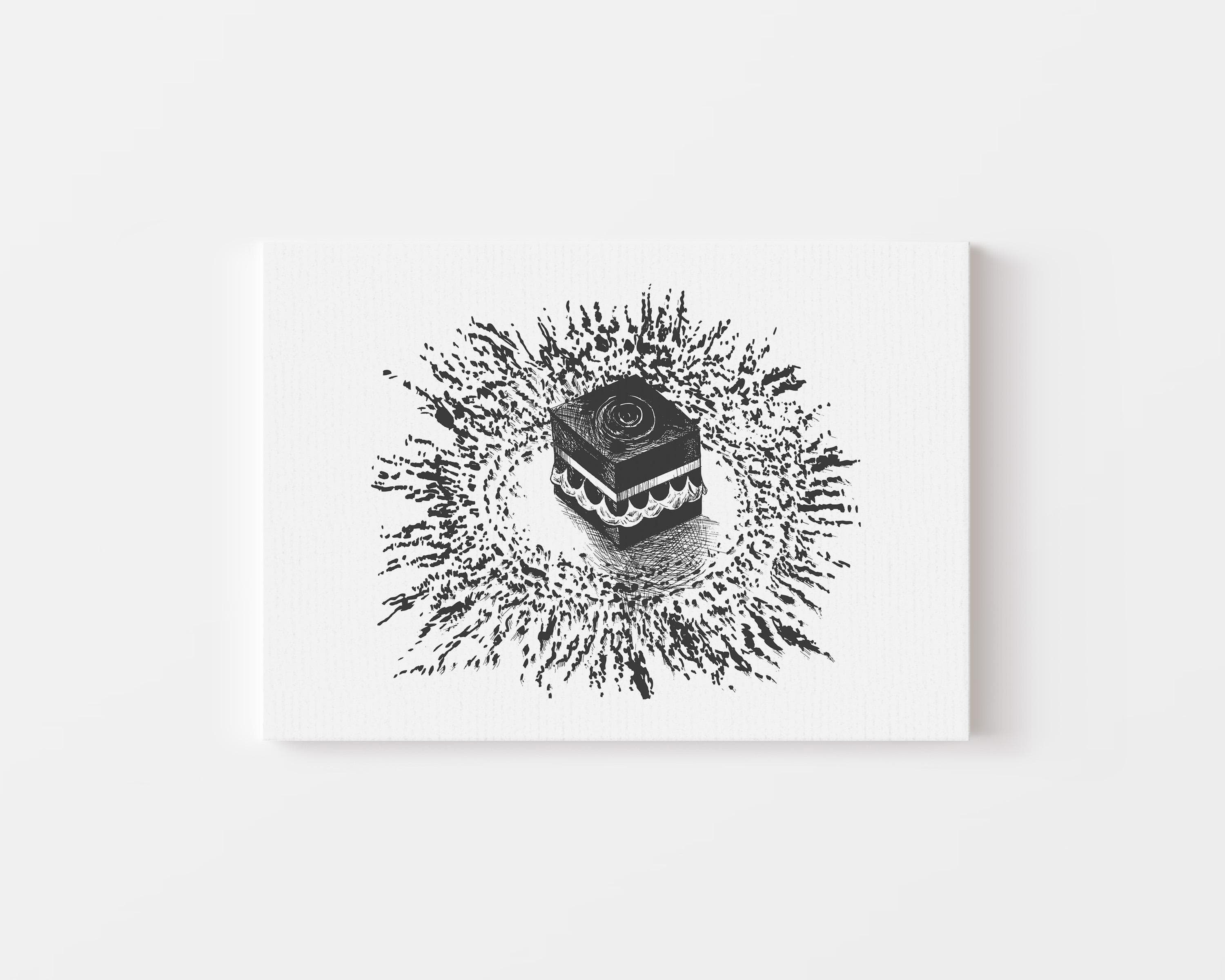 Black & White Minimal Kaaba Tawaf | Islamic Wall Art Landscape Chic | Umrah Gift - image 5
