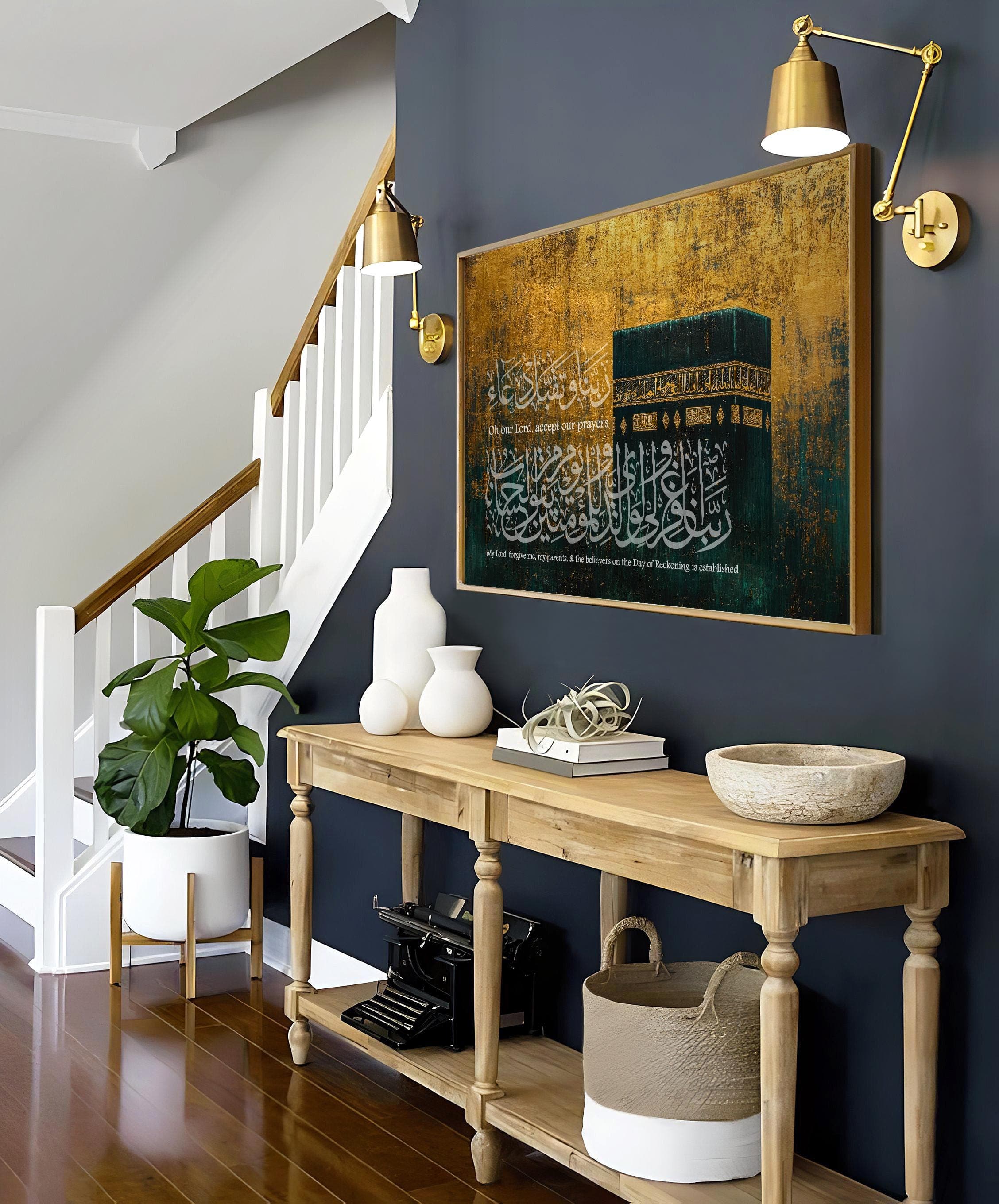 Royal Makkah Wall Art | Islamic Calligraphy Dua | Masjid Al Haram Decor - image 4