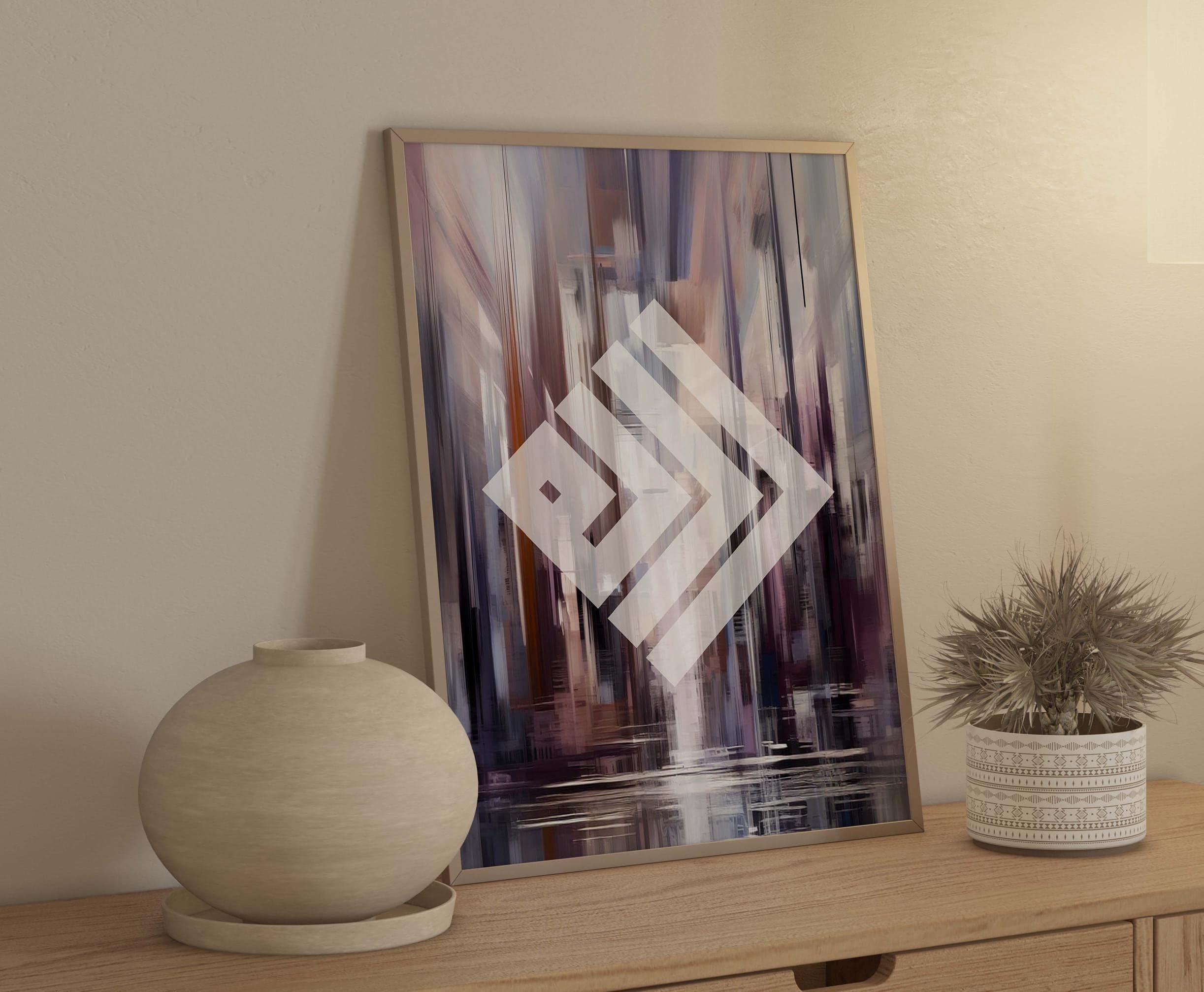 Watercolor Allāh's 99 Names Canvas | Modern Islamic Wall Art, Eid Gift