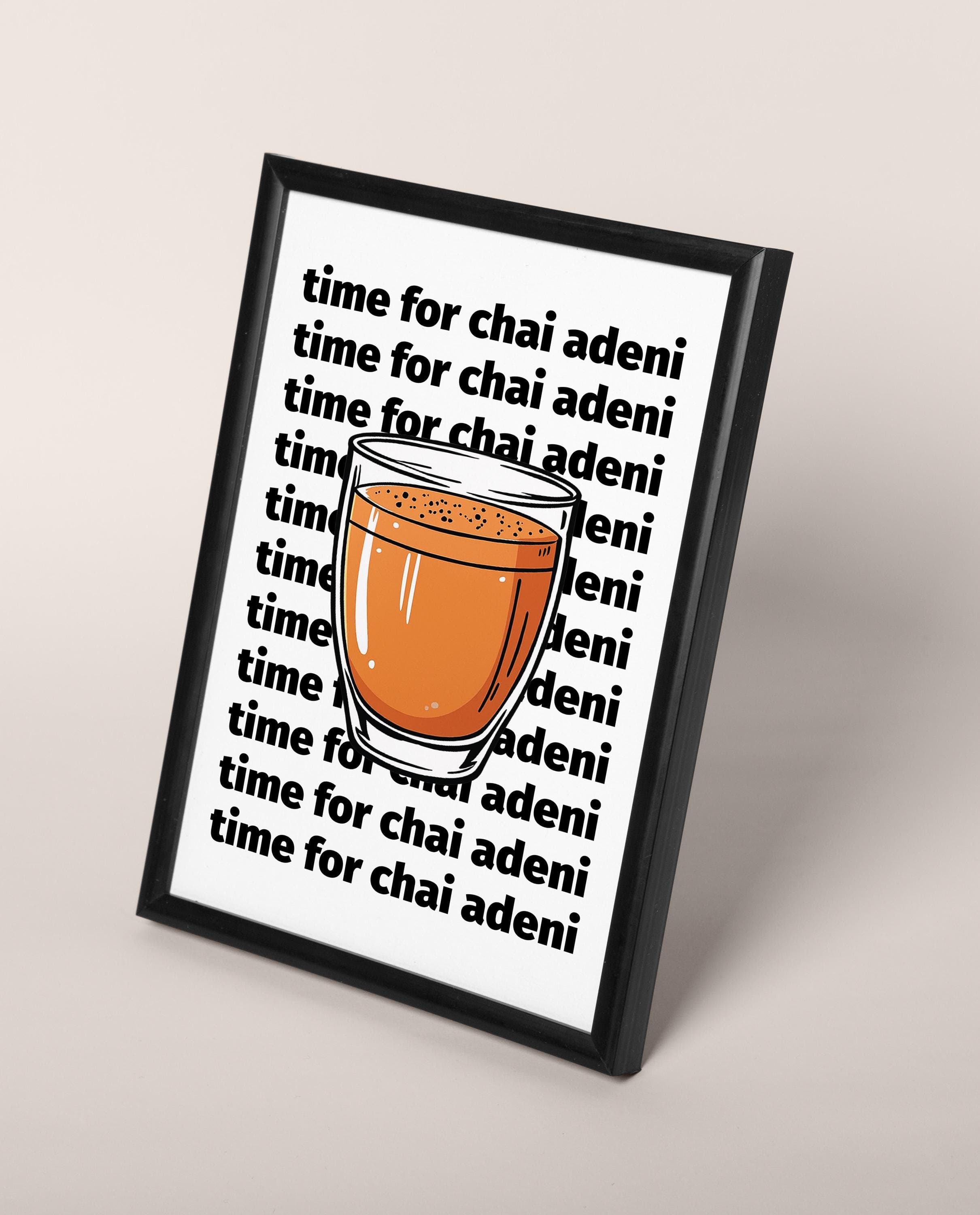 Adeni Tea Poster, Yemen Cafe Wall Art, Middle Eastern Decor, Yemenite Chai Print - image 4