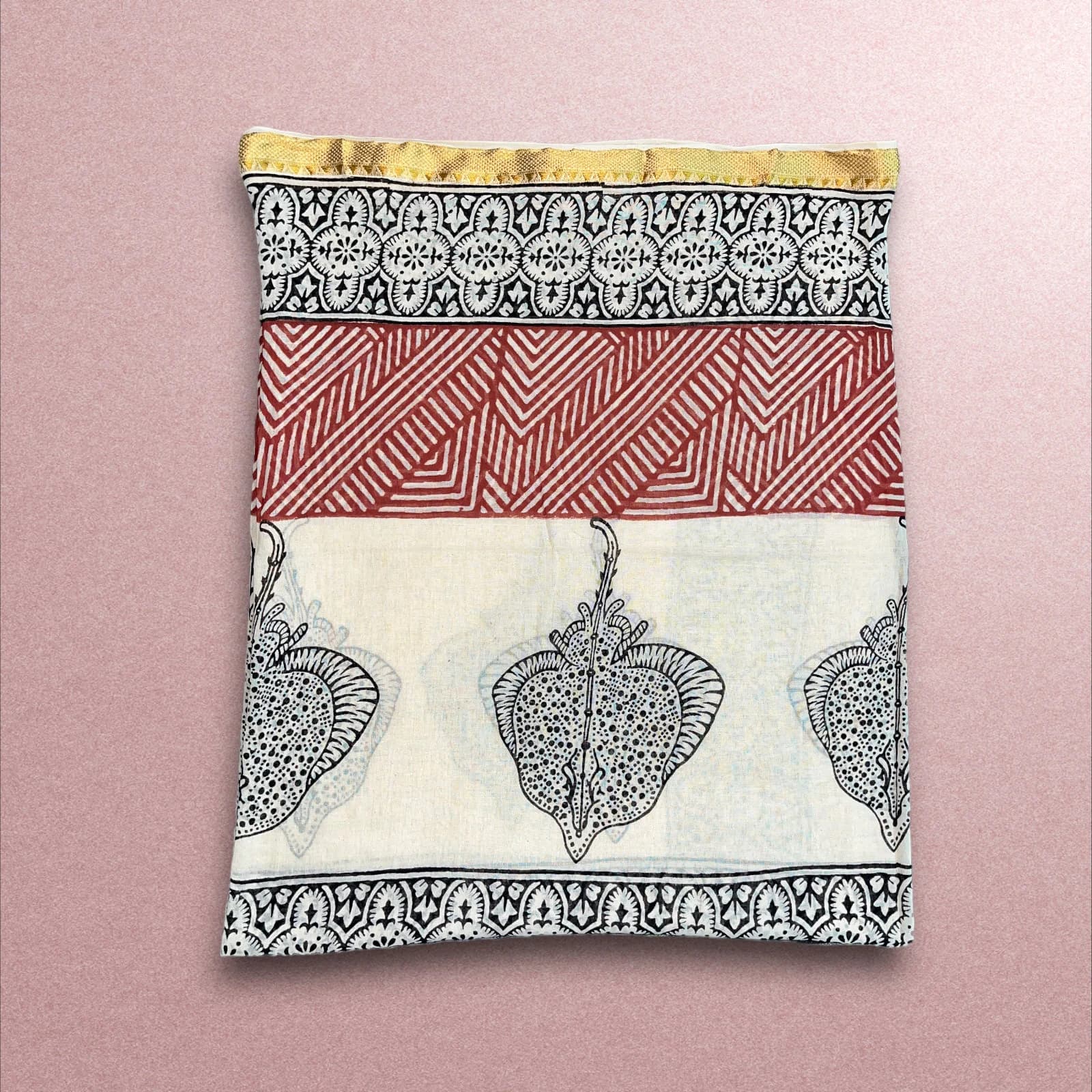 Hand Block Print Cotton Sarong, Beach Cover Up, Indian Pareo, Boho Beach Wrap, Handmade Cotton Sarong