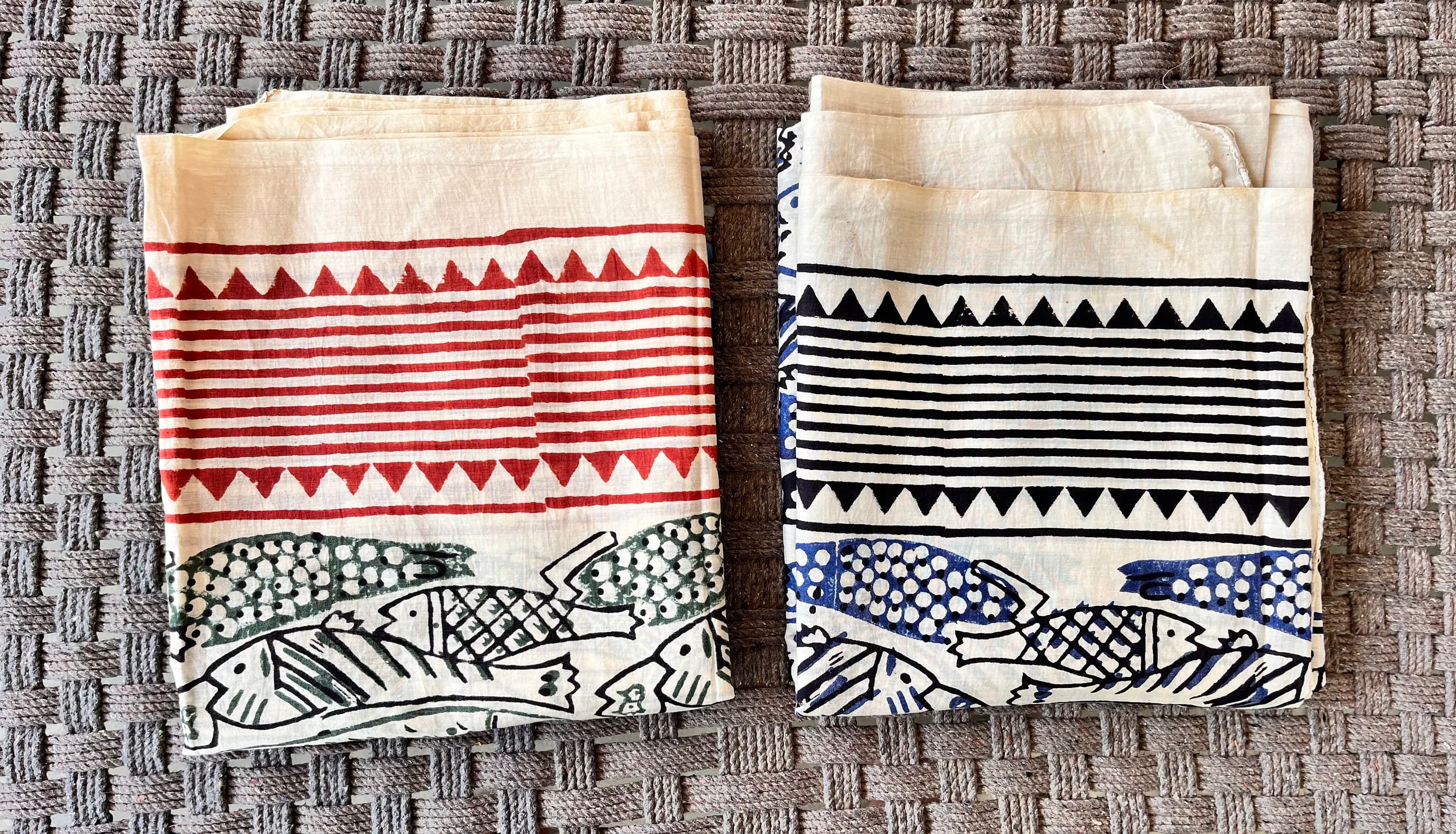 Hand Block Printed Cotton Beach Sarong: Indian Pareo Wrap - image 5