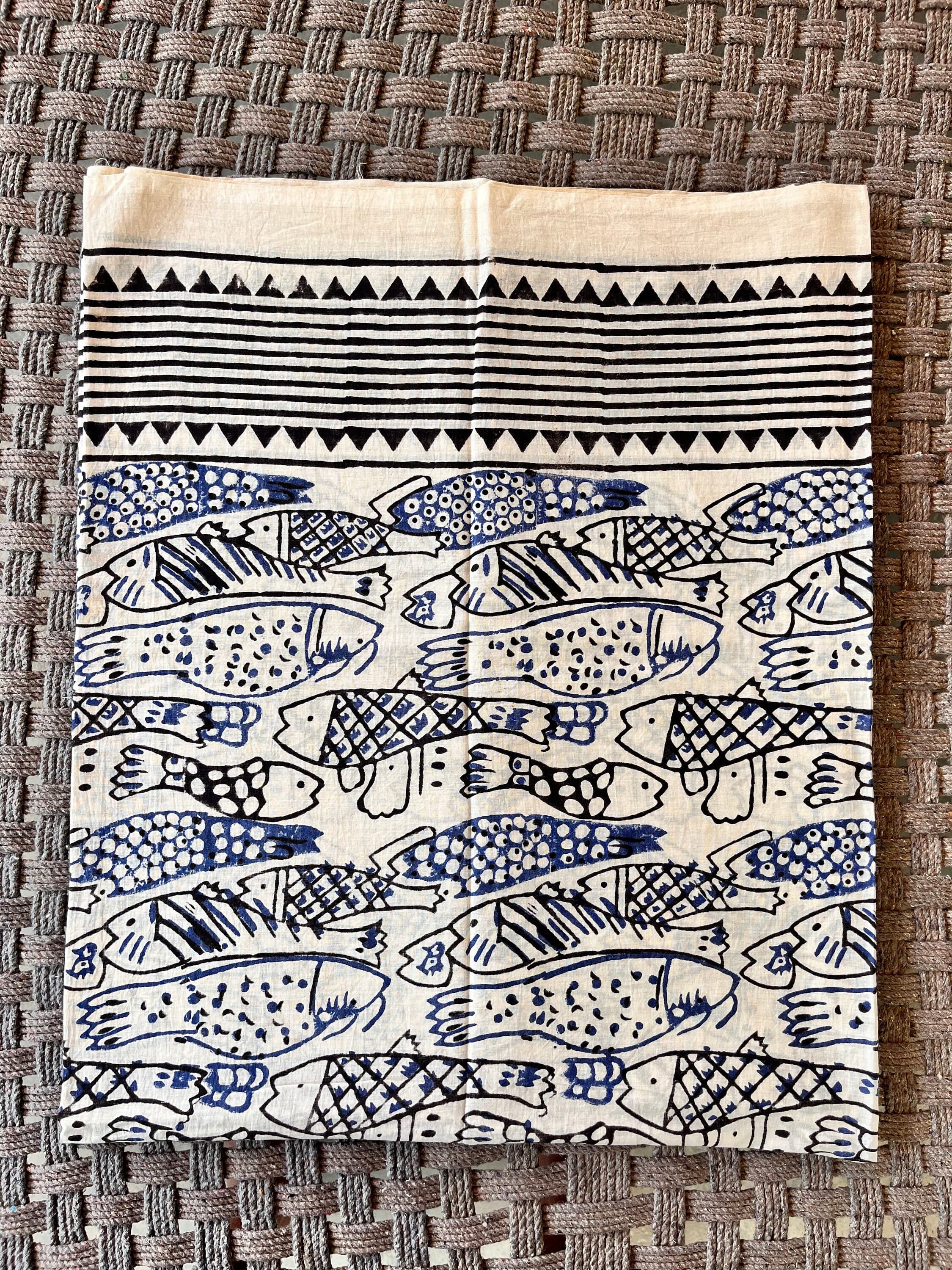 Hand Block Printed Cotton Beach Sarong: Indian Pareo Wrap - image 3