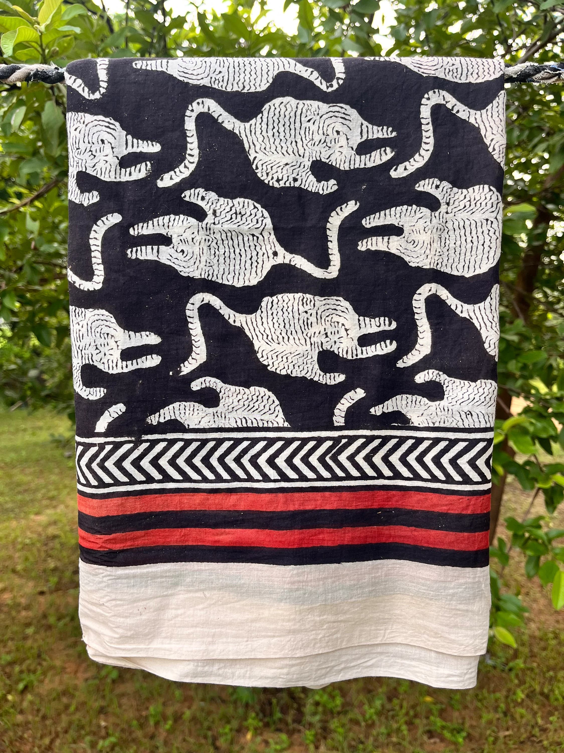 Indian Hand Block Print Sarong, Cotton Beach Wrap, Handmade Pareo, Boho Beach Cover Up, Resort Wear for Women