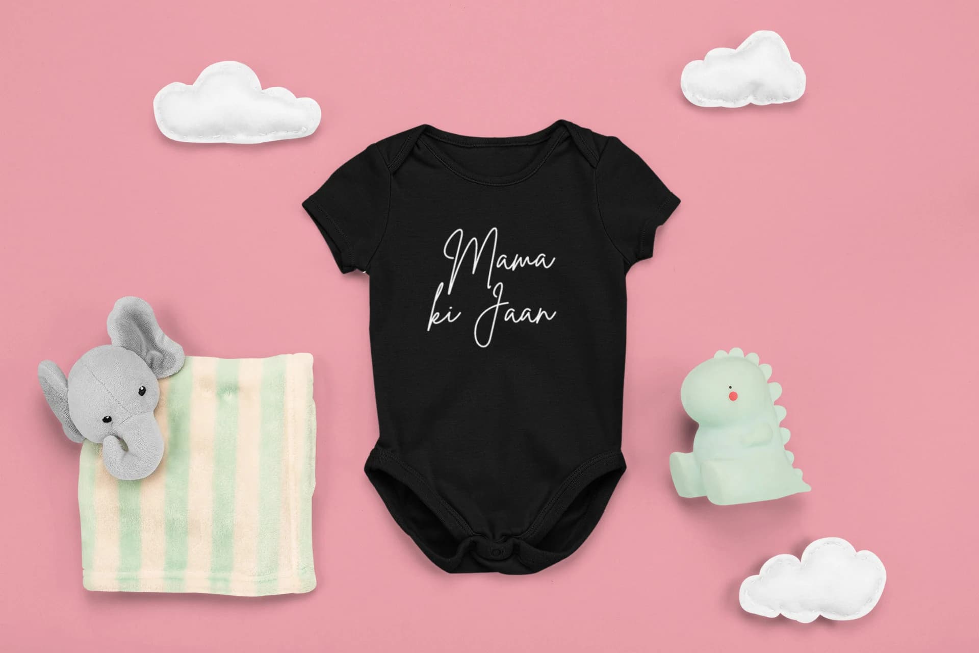 Desi Mother's Day Matching Mommy and Me Onesie | Mama Ki Jaan | Cute Desi Baby Romper Bodysuit |Funny Indian Punjabi Pakistani Baby Clothes