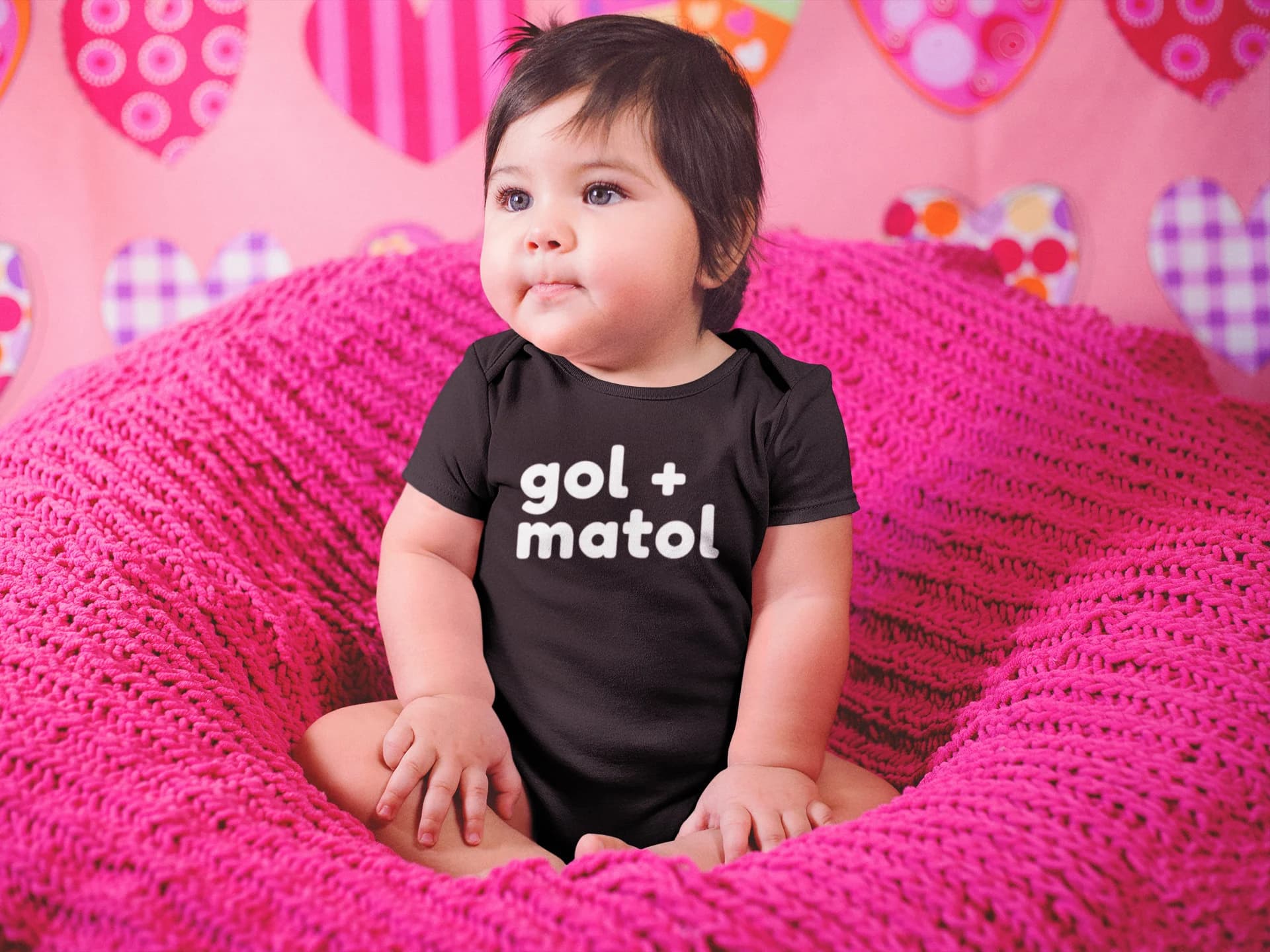 Desi Gol Matol Baby Onesie | Cute Baby Onesie | Funny Indian Punjabi Pakistani Guju Baby Onesie | Mother's Day Gift | Father's Day Gift