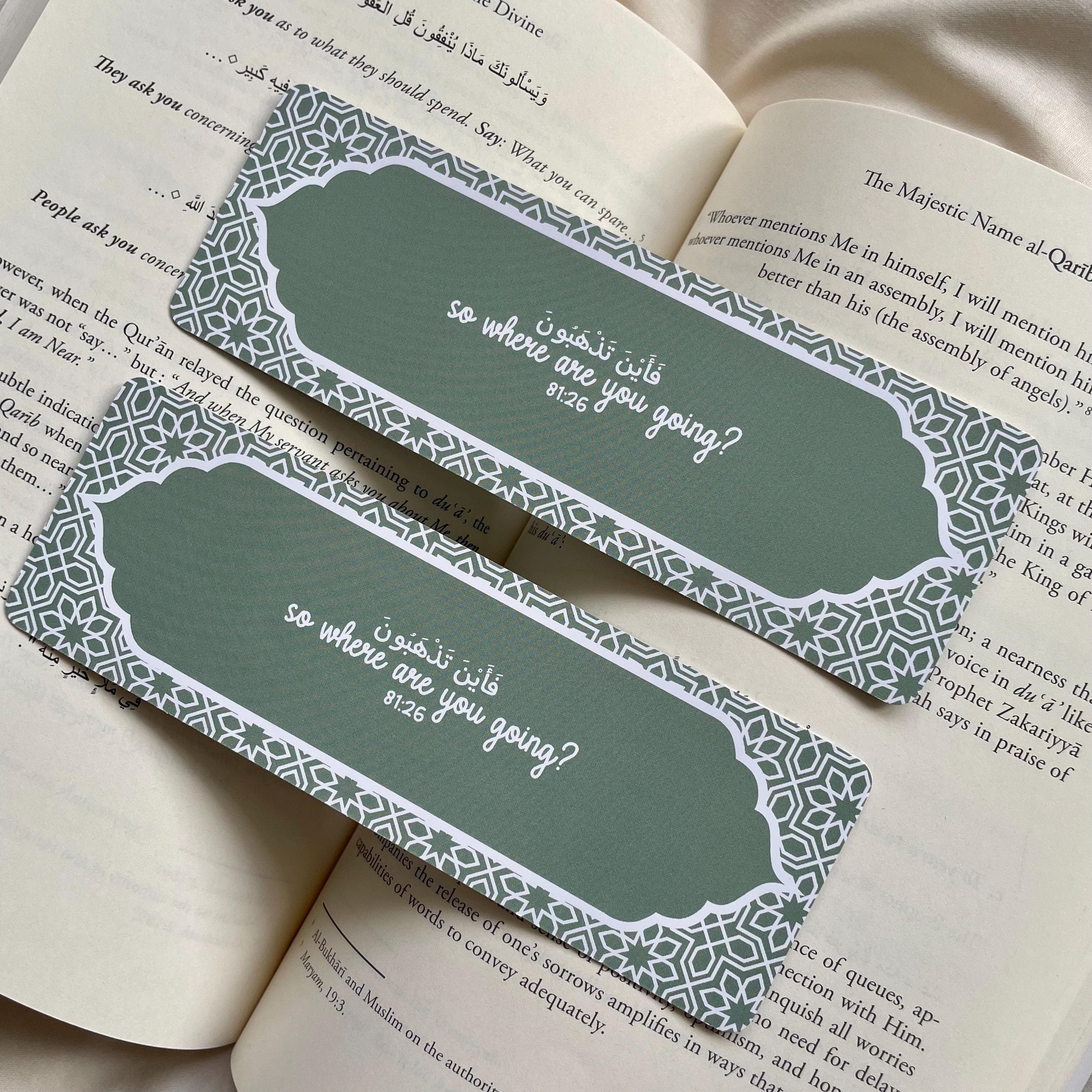 Islamic Bookmark | Quran Verse, Muslim Gift
