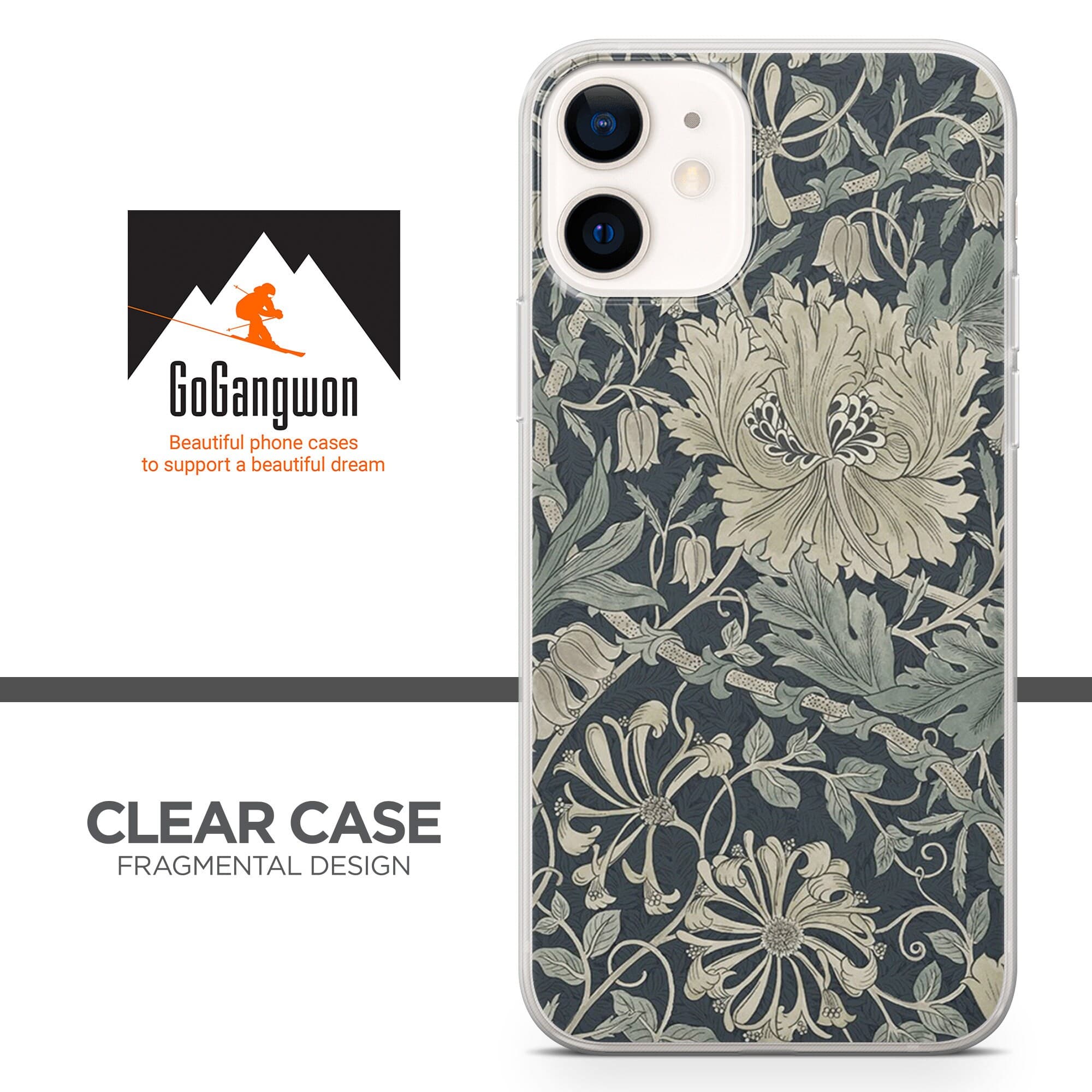 Wallpaper William Morris Phone Case fit for iPhone 14, 13 Pro, 12 mini, 11, XR, 7+, 7 & Samsung A50, A51, S21, A53, Huawei P20, P30 Pro D64 - image 5