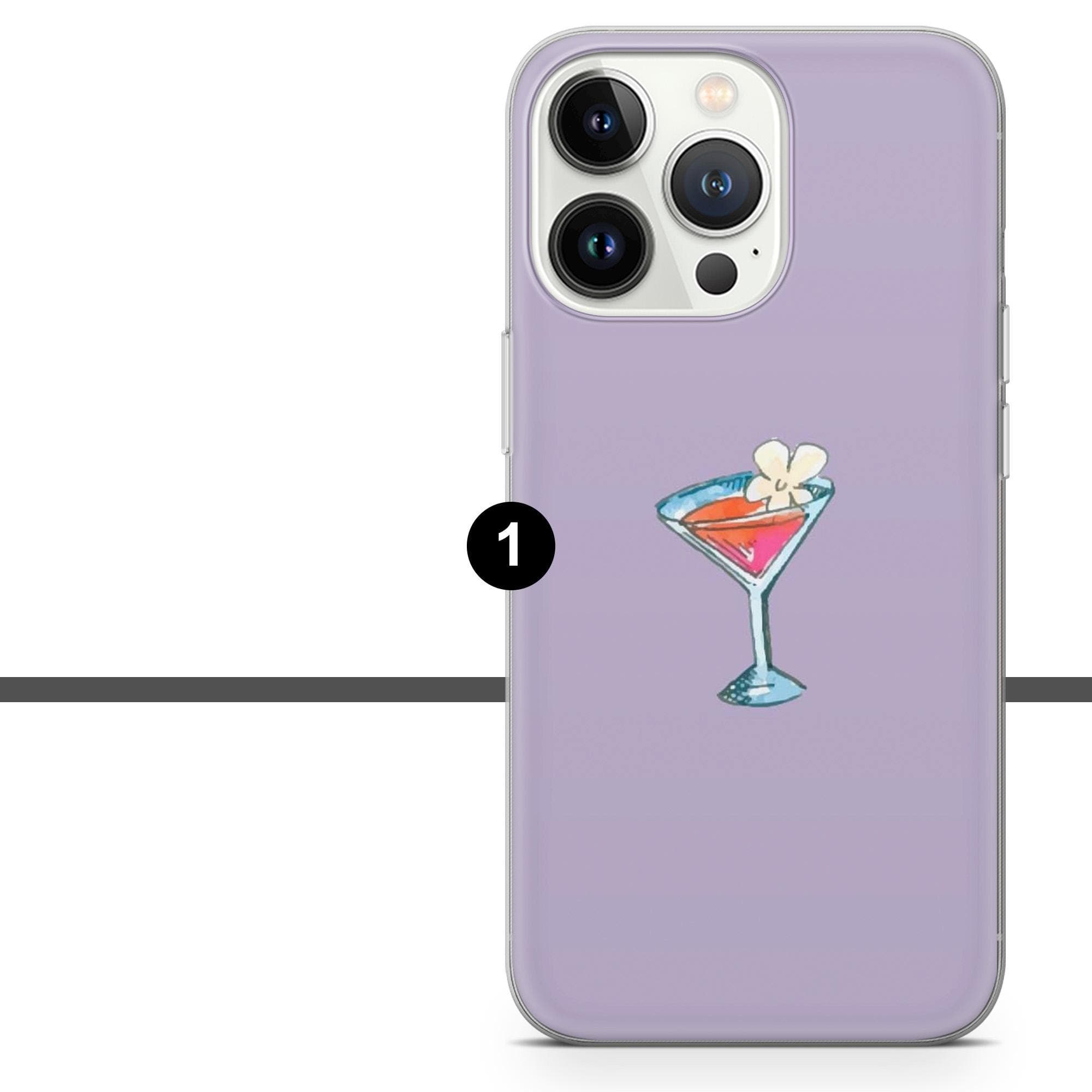Cocktail Phone Case Martini Cute Drink Cover for iPhone 17 Pro, 16, 15, 14, 13, 12, Samsung S25, S24, A16, A56, Pixel 10, 9A, 8 - image 3