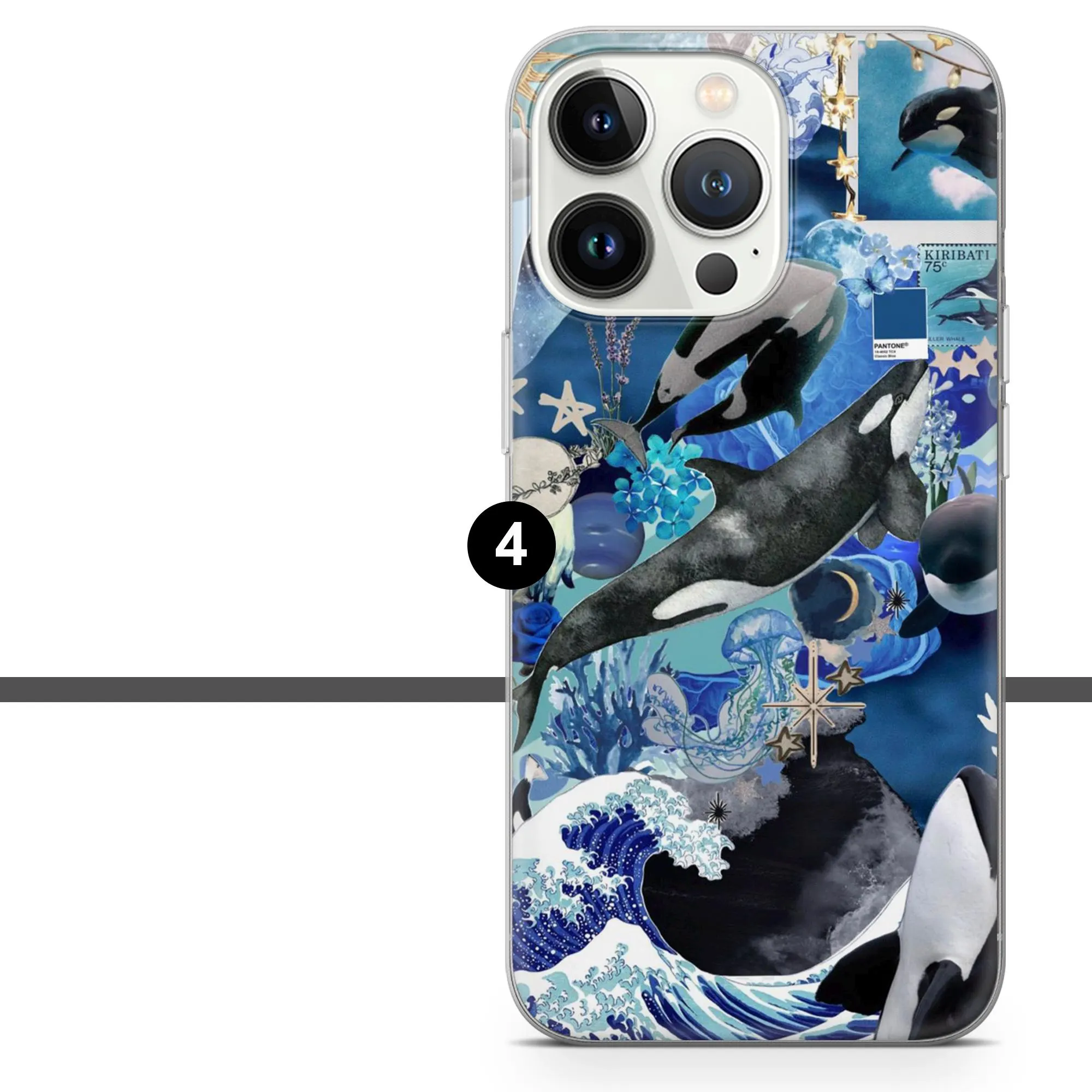 Orca Phone Case Killer Whale Dolphin Cover for iPhone 17 Pro, 16, 15, 14, 13, 12, Samsung S25, S24, A16, A56, Pixel 10, 9A, 8 - image 4