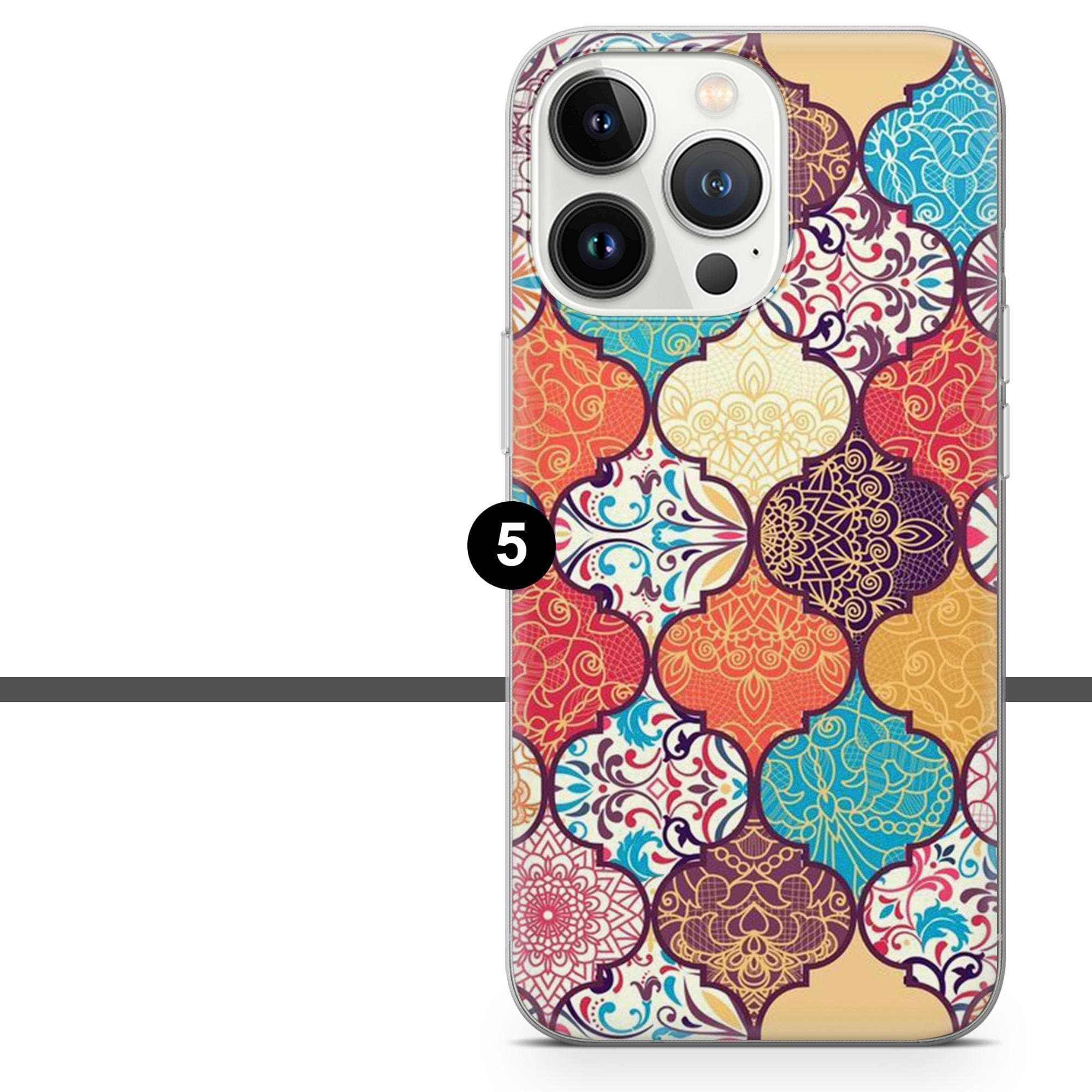 Moroccan Tile Phone Case Islamic Art Mosaic Cover for iPhone 17 Pro, 16, 15, 14, 13, 12, Samsung S25, S24, A16, A56, Pixel 10, 9A, 8 - image 2